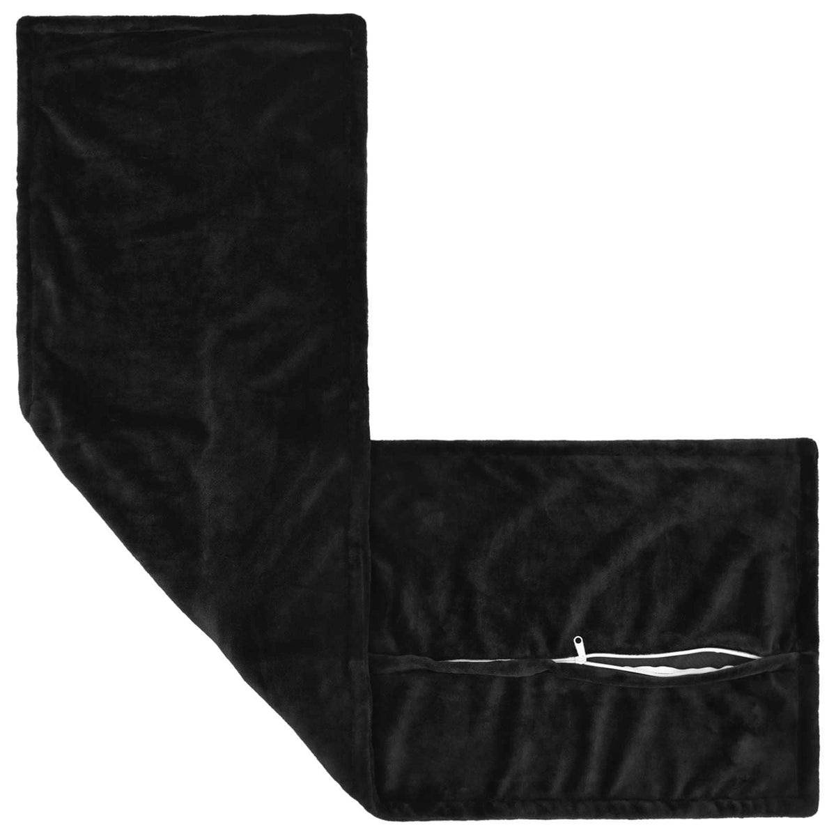 Κάλυμμα Μαξιλαριού 2 pcs HOUTEN Μαύρο 40 x 145 εκ. Φανέλα