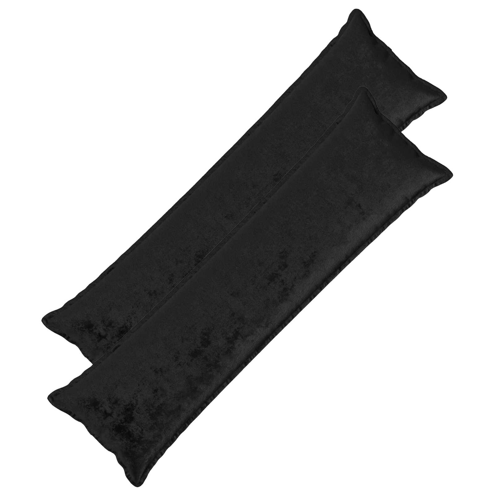 Κάλυμμα Μαξιλαριού 2 pcs HOUTEN Μαύρο 40 x 145 εκ. Φανέλα