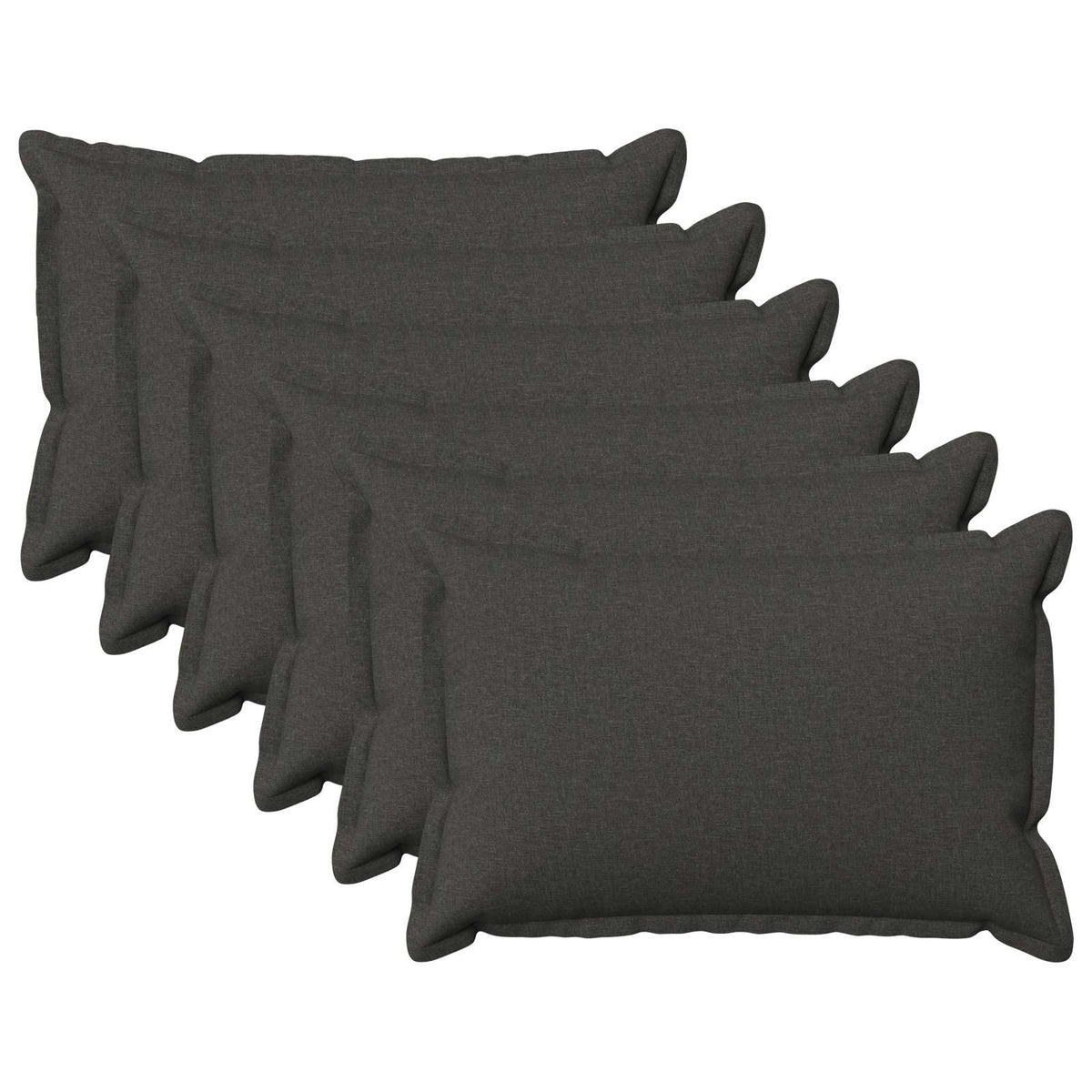 Κάλυμμα Μαξιλαριού 6 pcs HOUTEN Σκούρο Γκρι 40 x 60 cm