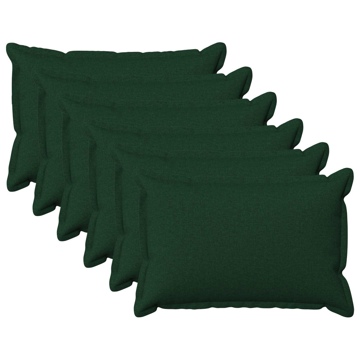 Κάλυμμα Μαξιλαριού 6 pcs HOUTEN Σκούρο Πράσινο 40 x 60 cm