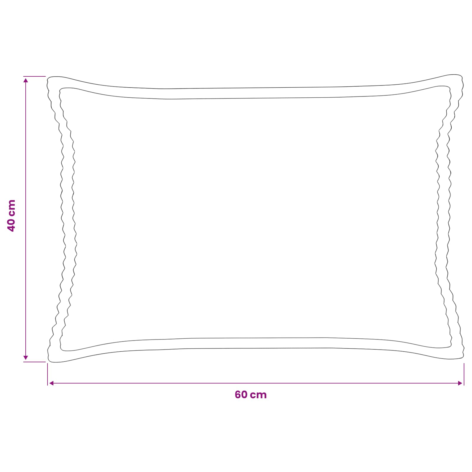 Κάλυμμα Μαξιλαριού 6 τμχ. HOUTEN Πράσινο 40 x 60 cm κορντουρόι - Pakobazaar