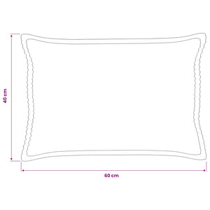 Κάλυμμα Μαξιλαριού 6 τμχ. HOUTEN Πράσινο 40 x 60 cm κορντουρόι - Pakobazaar