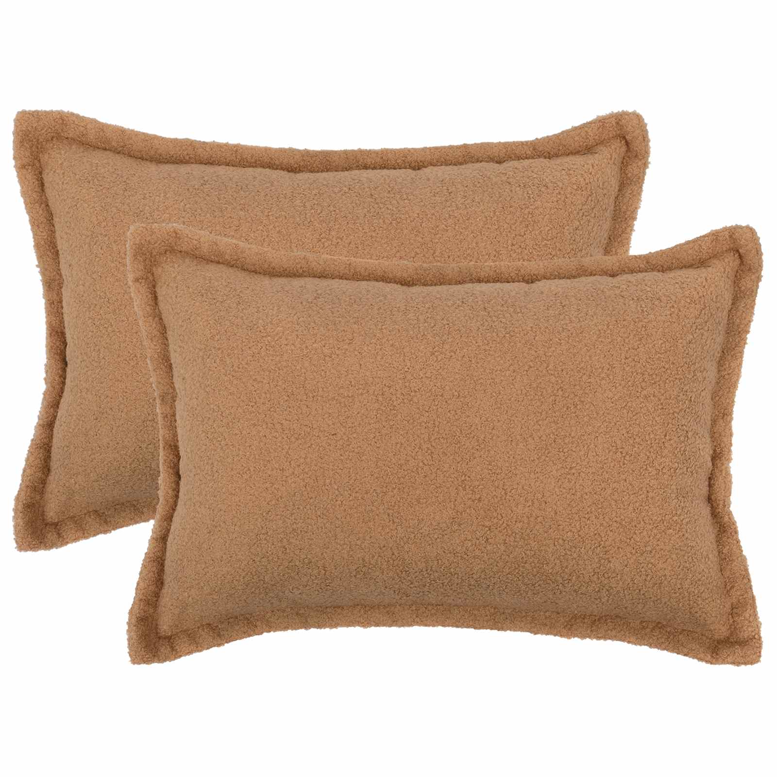 Κάλυμμα Μαξιλαριού 2 pcs HOUTEN Μπεζ 40 x 60 cm Μπουκλέ