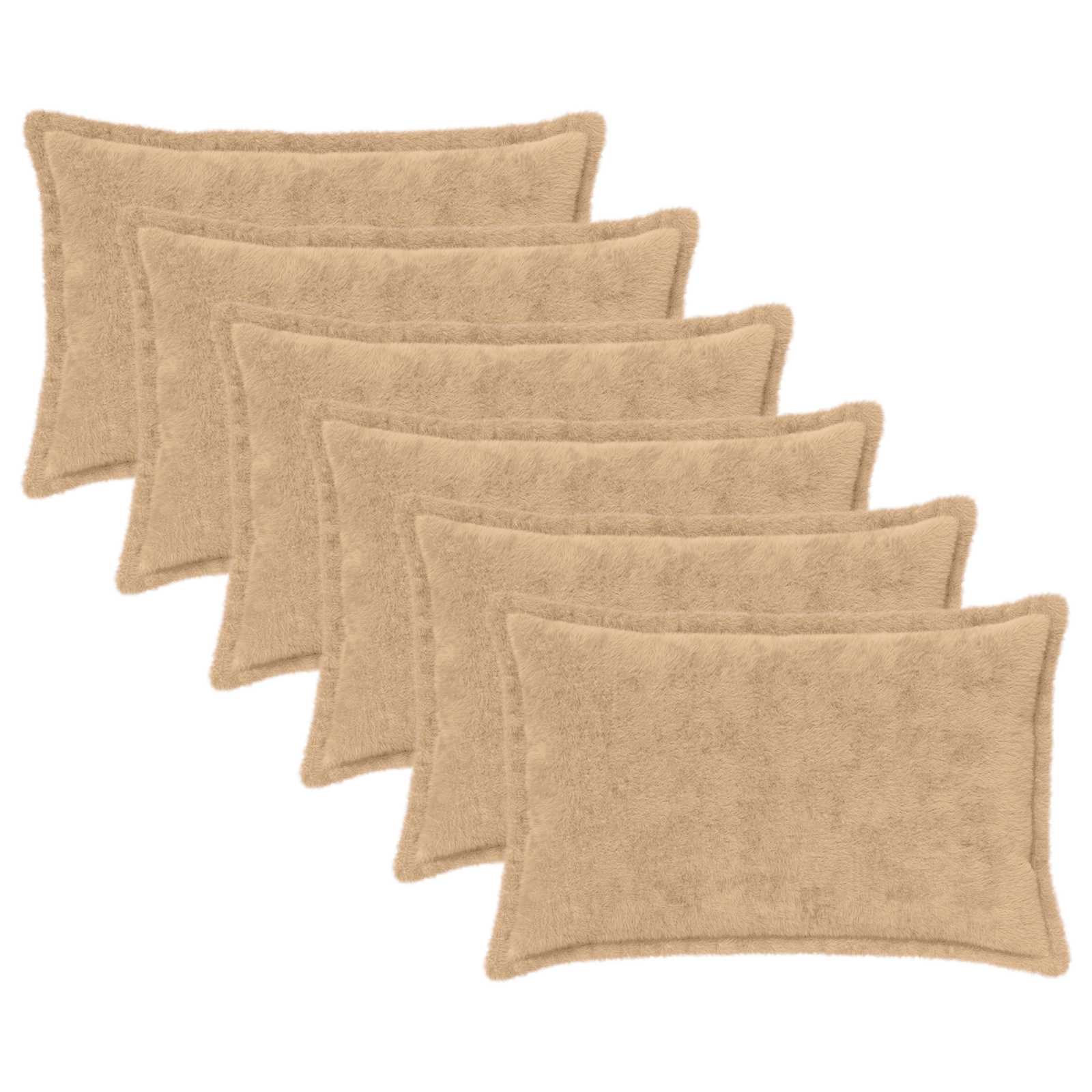 Κάλυμμα Μαξιλαριού 6 τμχ. HOUTEN Κρεμ 40 x 60 cm