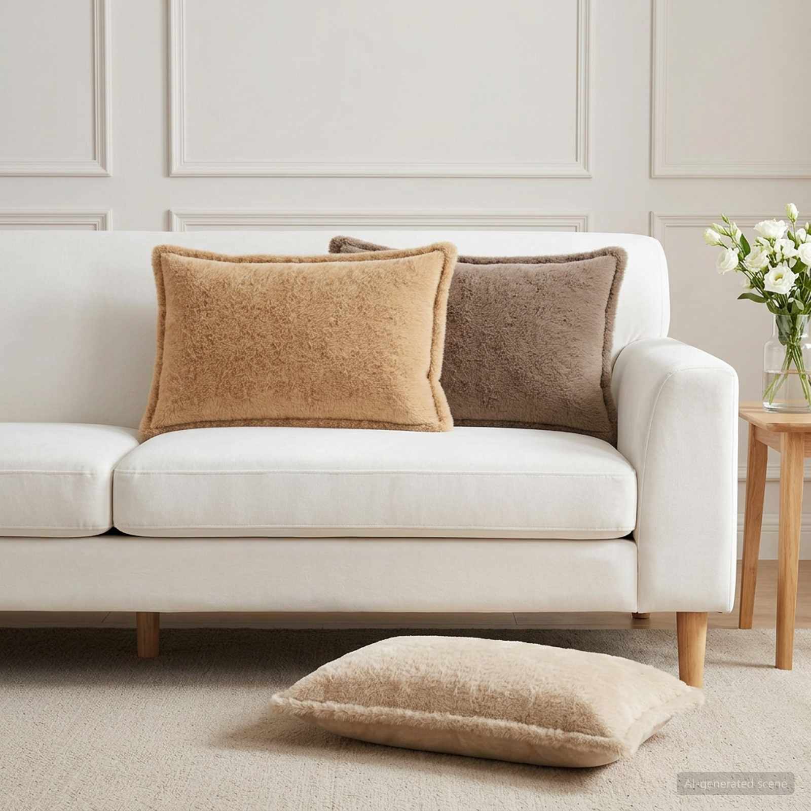 Κάλυμμα Μαξιλαριού 6 τμχ. HOUTEN Taupe 40 x 60 cm