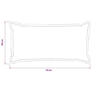 Κάλυμμα Μαξιλαριού 2 pcs HOUTEN Μαύρο 40 x 70 cm Ψεύτικο Λινό