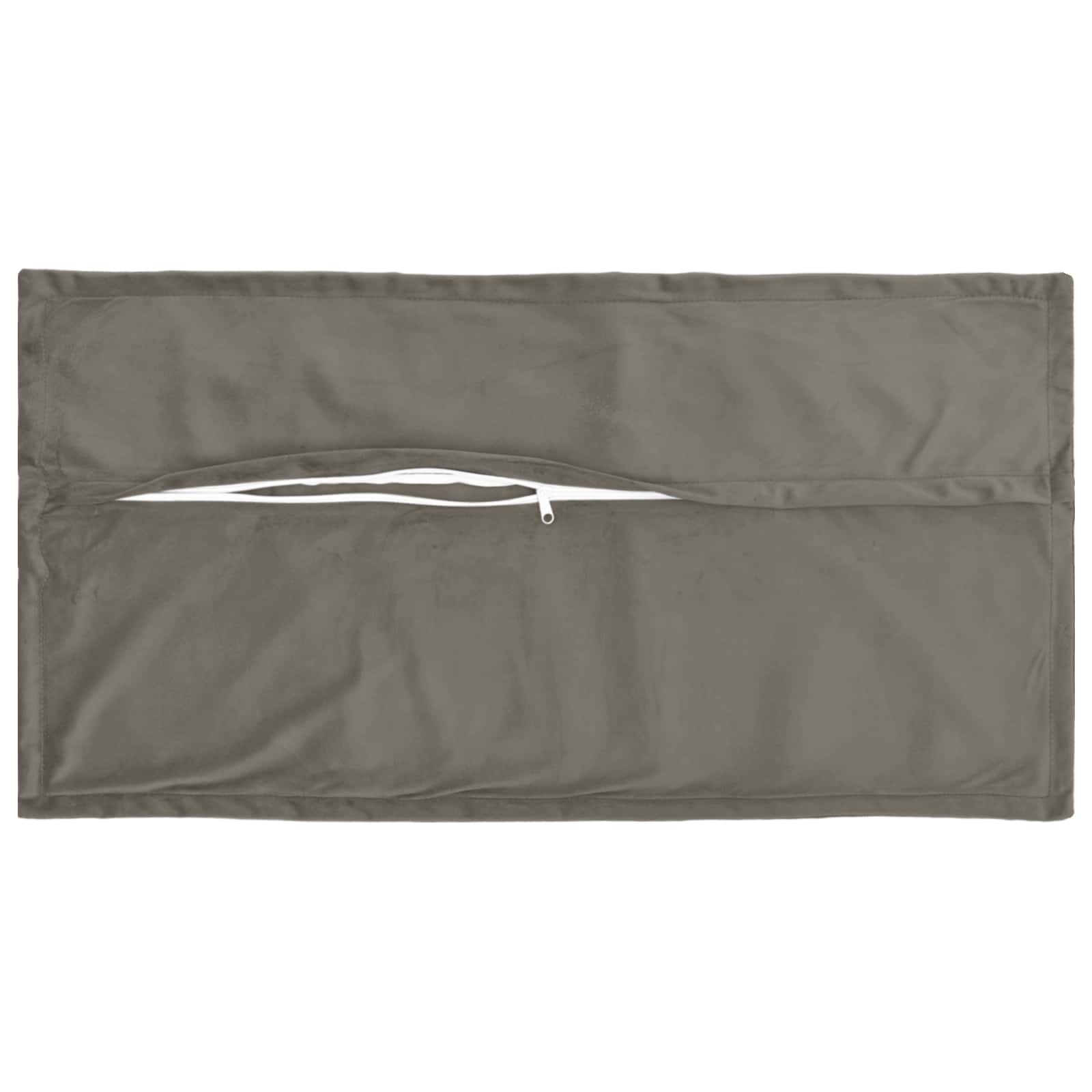 Κάλυμμα Μαξιλαριού 6 pcs HOUTEN Ανοιχτό γκρι 40 x 70 cm Βελούδο