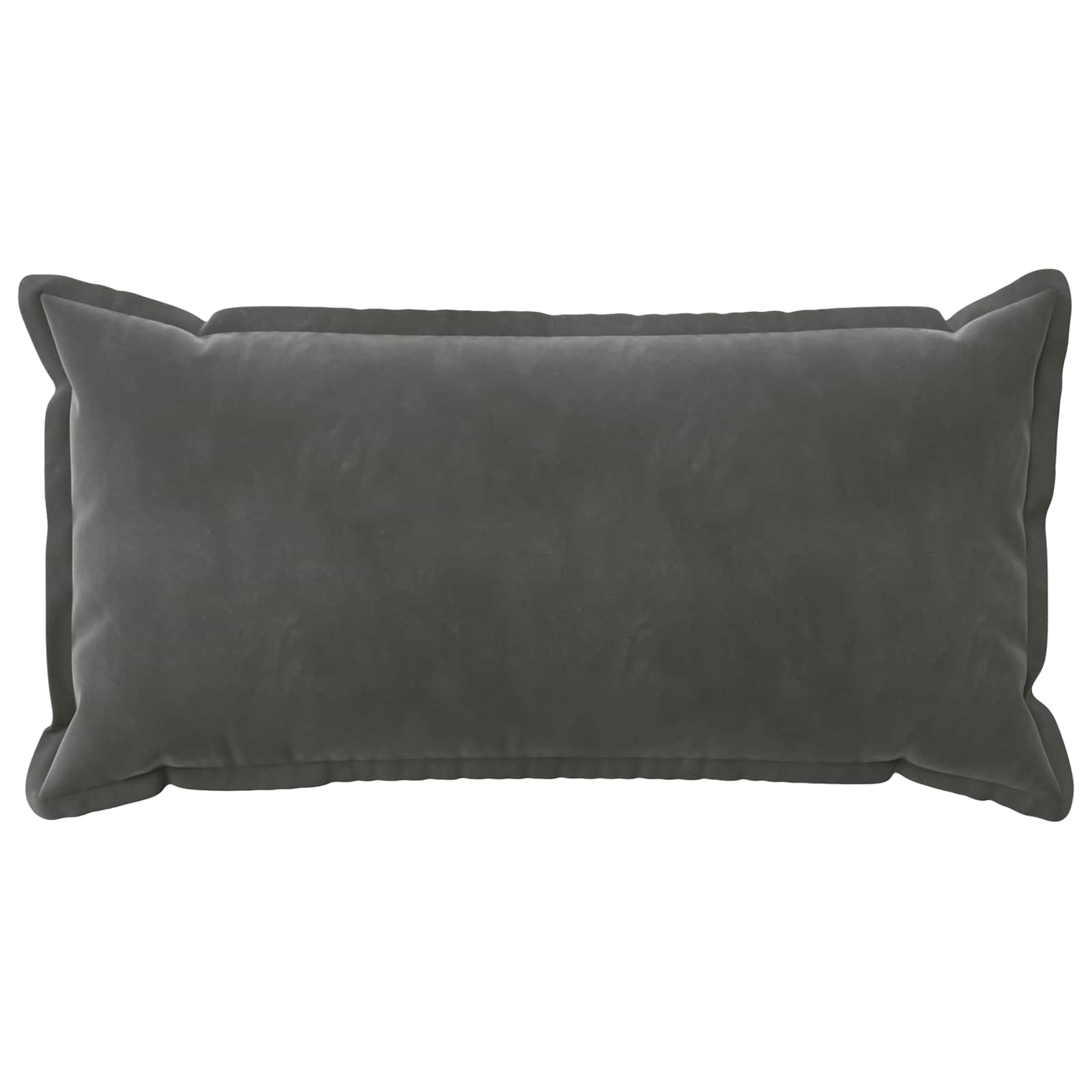 Κάλυμμα Μαξιλαριού 6 pcs HOUTEN Σκούρο Γκρι 40 x 70 cm Βελούδο