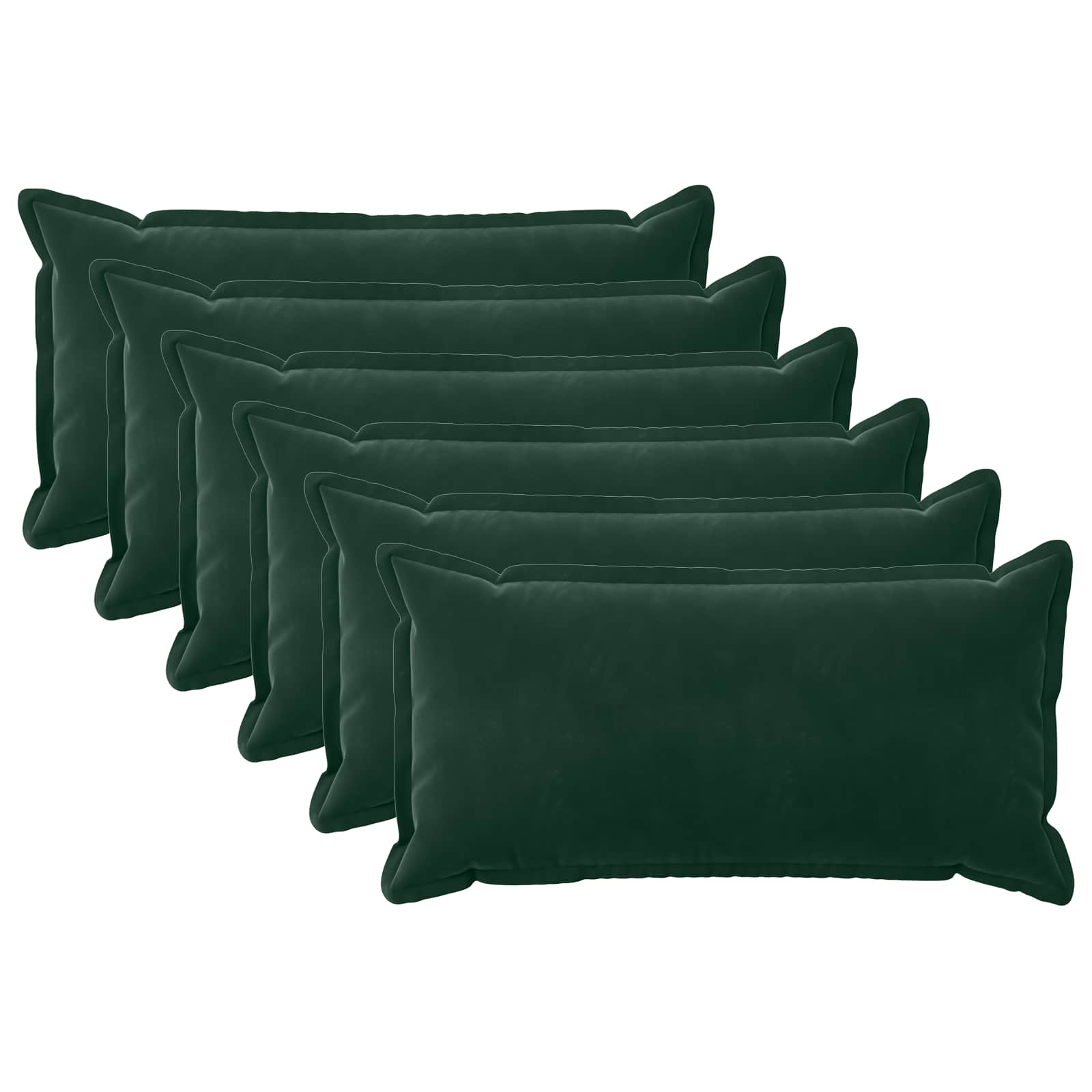 Κάλυμμα Μαξιλαριού 6 pcs HOUTEN Σκούρο Πράσινο 40 x 70 cm