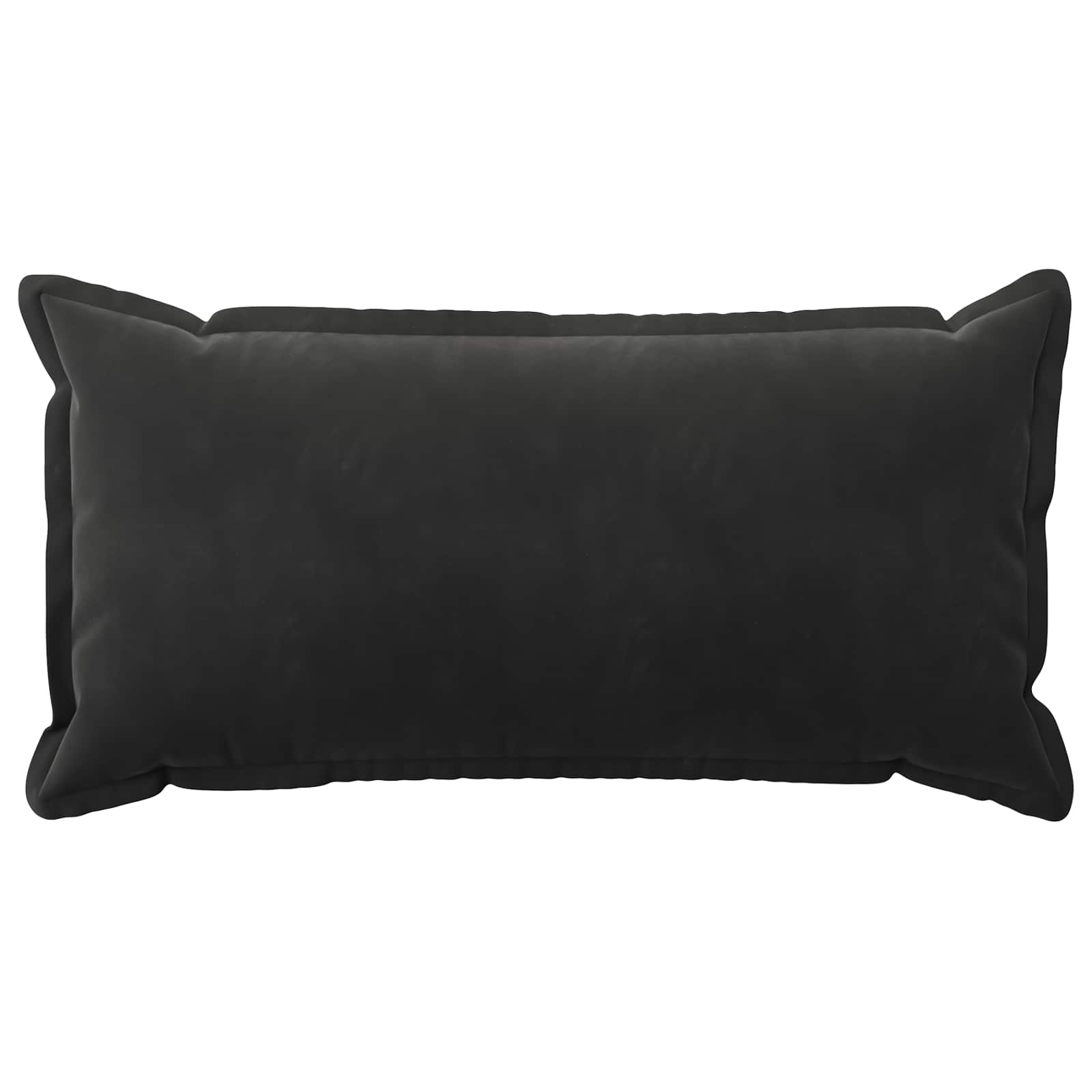 Κάλυμμα Μαξιλαριού 2 pcs HOUTEN Μαύρο 40 x 70 cm Βελούδο