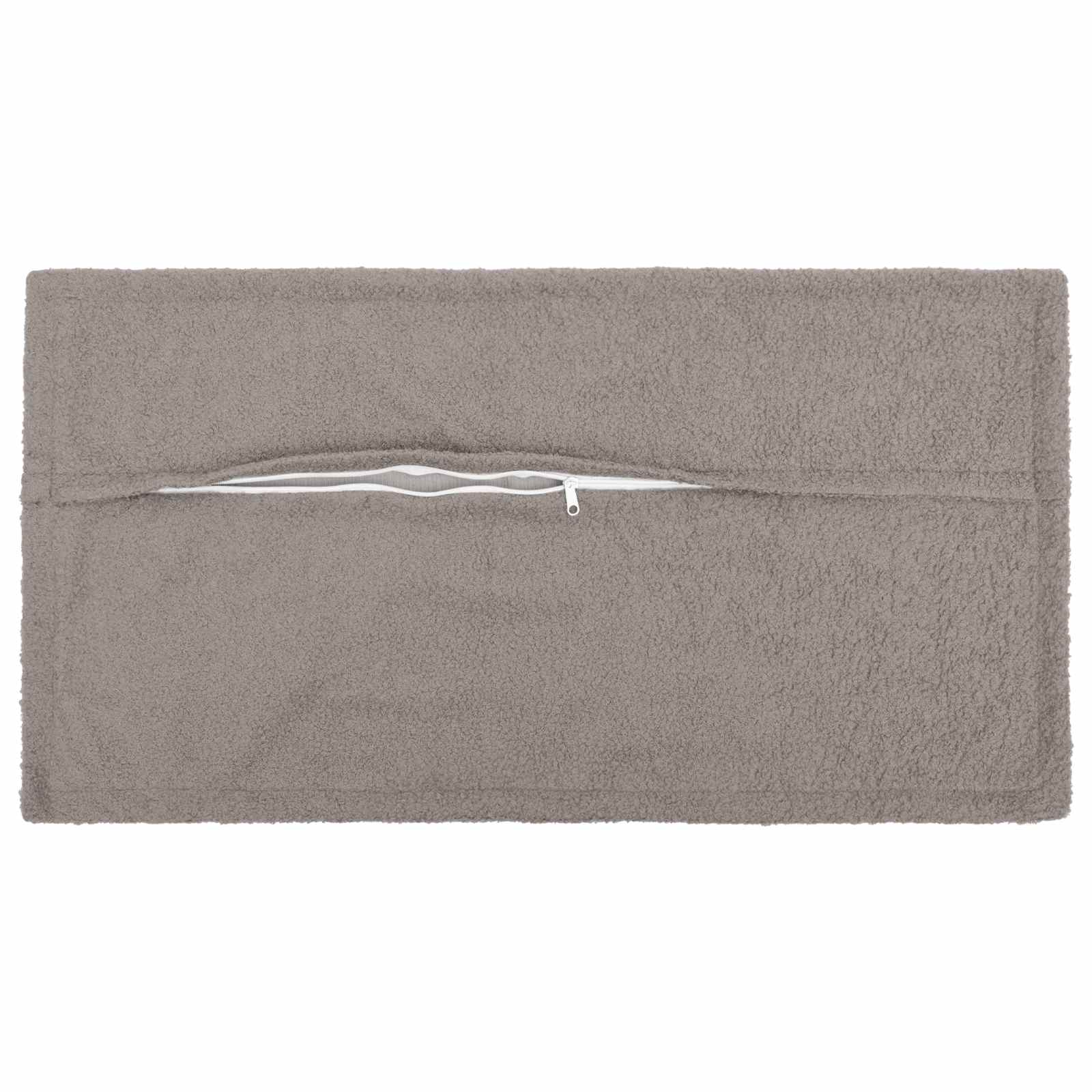 Κάλυμμα Μαξιλαριού 2 pcs HOUTEN Ανοιχτό γκρι 40 x 70 cm Μπουκλέ - Pakobazaar