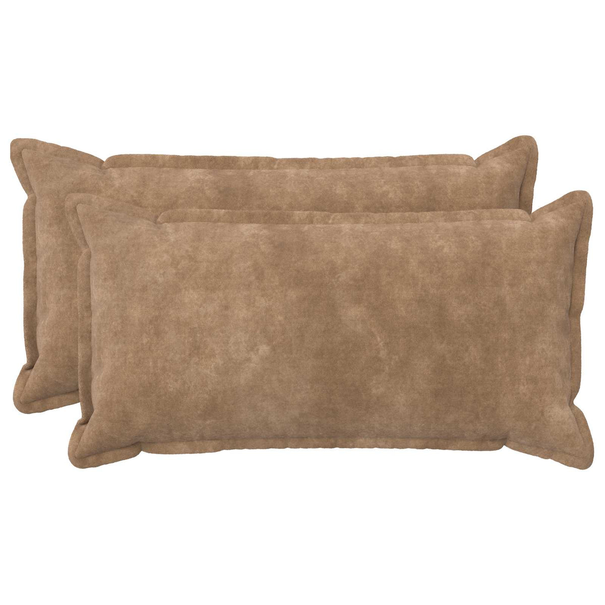Κάλυμμα Μαξιλαριού 2 pcs HOUTEN Taupe 40 x 70 cm Μικροΐνες φλις - Pakobazaar