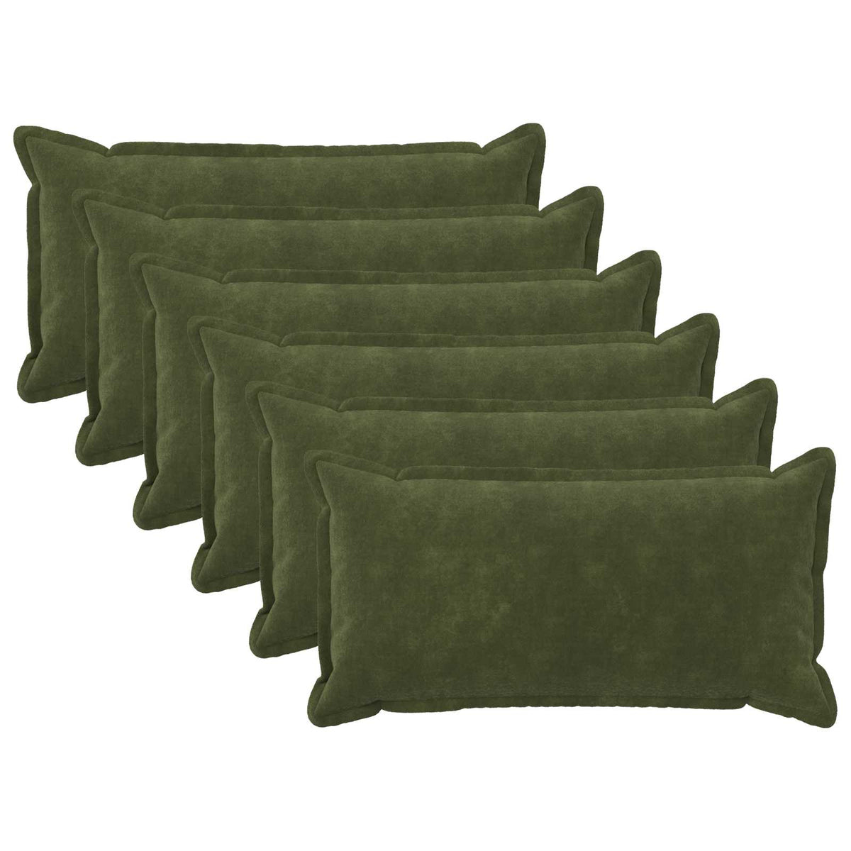 Κάλυμμα Μαξιλαριού 6 pcs HOUTEN Πράσινο 40 x 70 cm - Pakobazaar