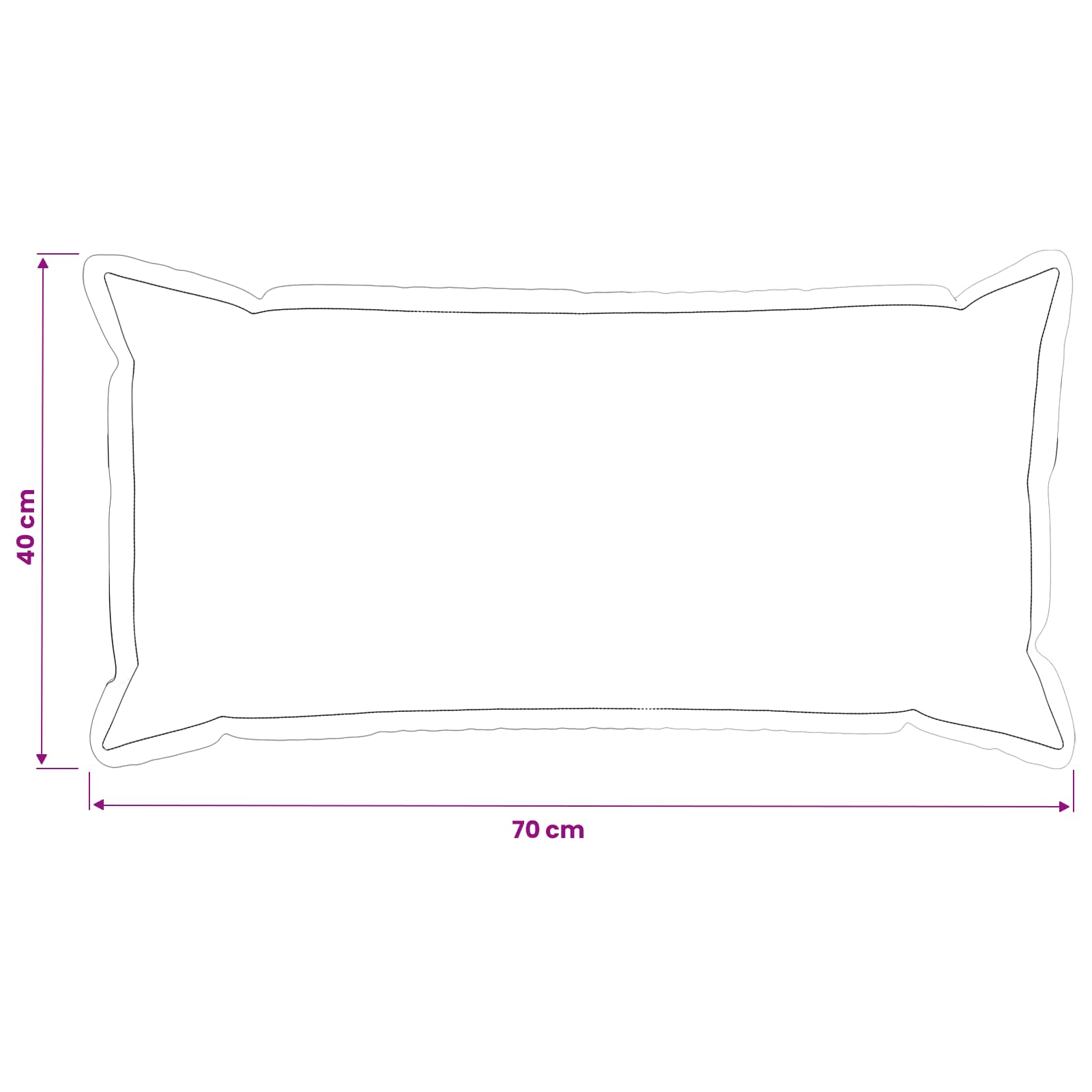Κάλυμμα Μαξιλαριού 6 τμχ. HOUTEN Κρεμ 40 x 70 cm Πολυεστέρας