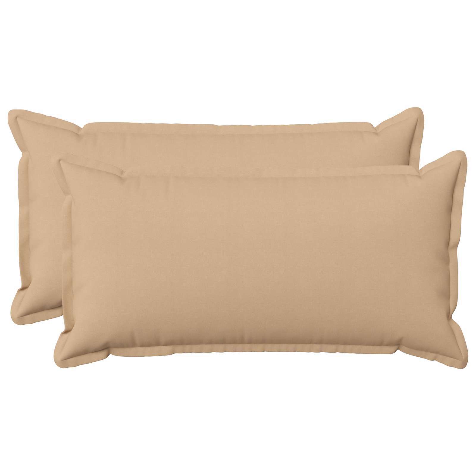Κάλυμμα Μαξιλαριού 2 pcs HOUTEN Κρεμ 40 x 80 cm Ψεύτικο Λινό - Pakobazaar