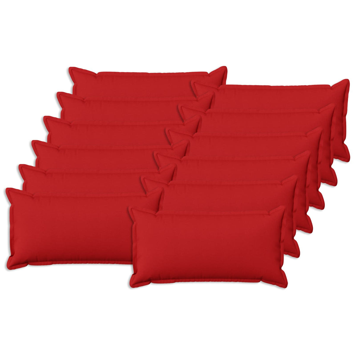 Κάλυμμα Μαξιλαριού 12 pcs HOUTEN Κόκκινο 40 x 80 cm