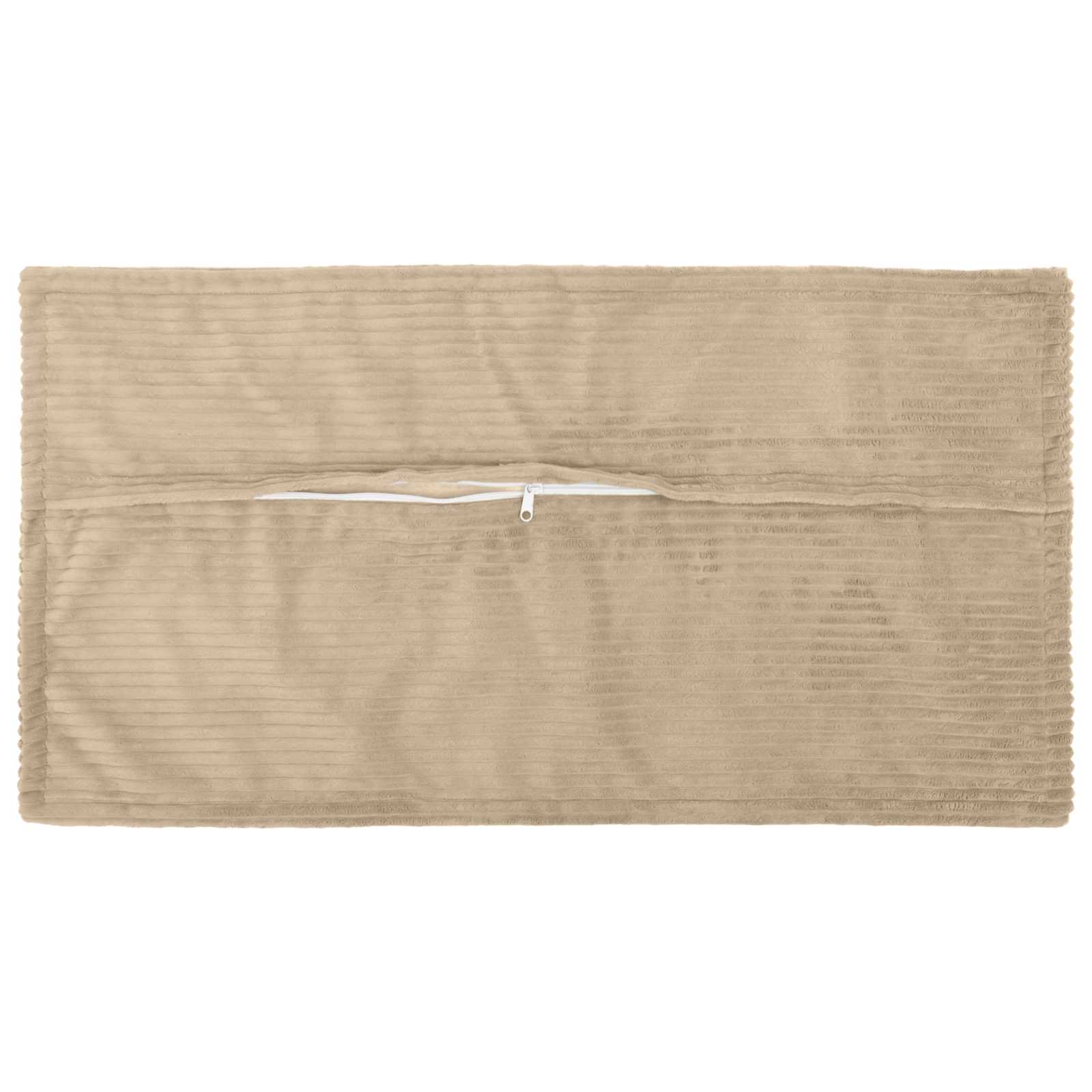 Κάλυμμα Μαξιλαριού 6 τμχ. HOUTEN Taupe 40 x 80 cm κορντουρόι - Pakobazaar