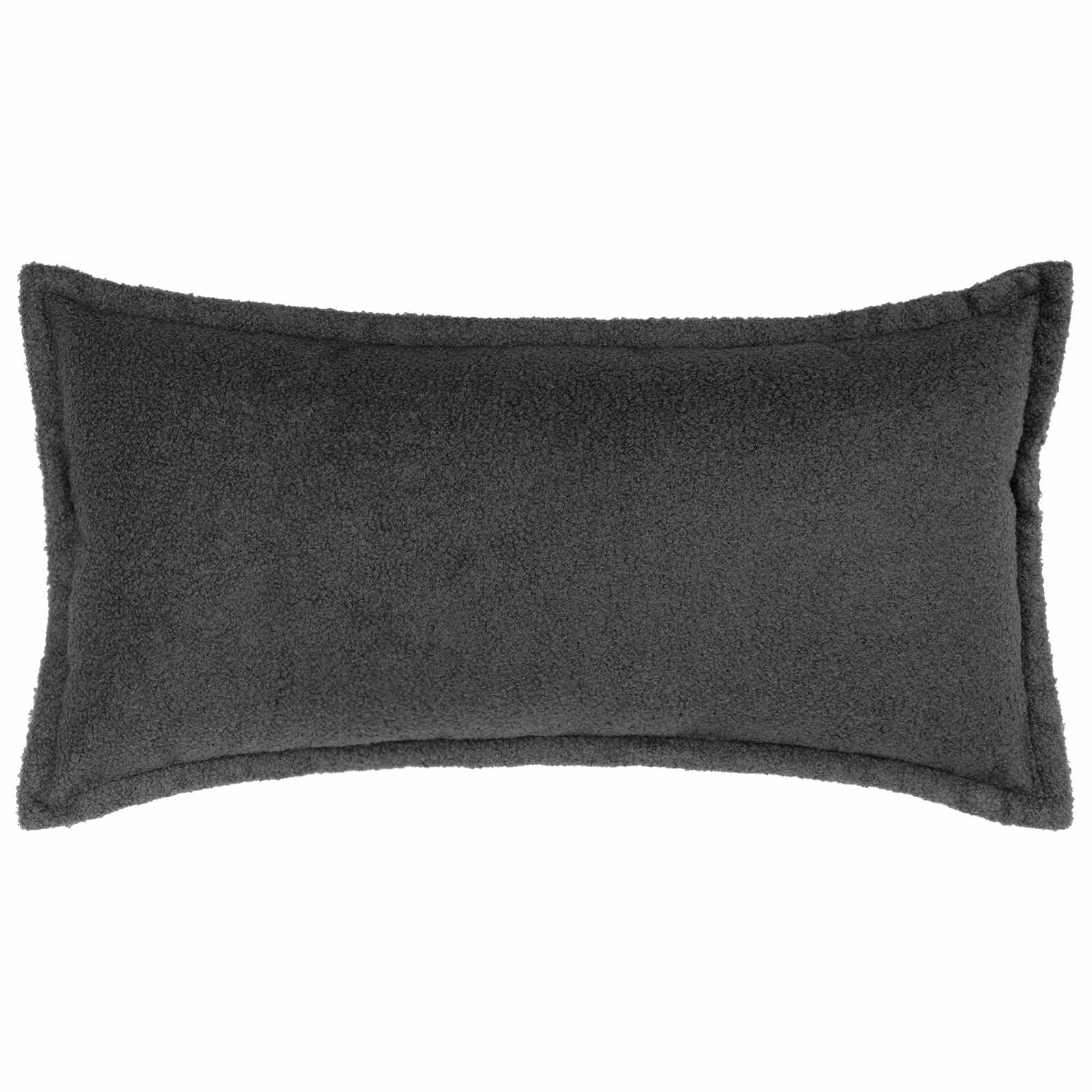 Κάλυμμα Μαξιλαριού 2 pcs HOUTEN Σκούρο Γκρι 40 x 80 cm Μπουκλέ