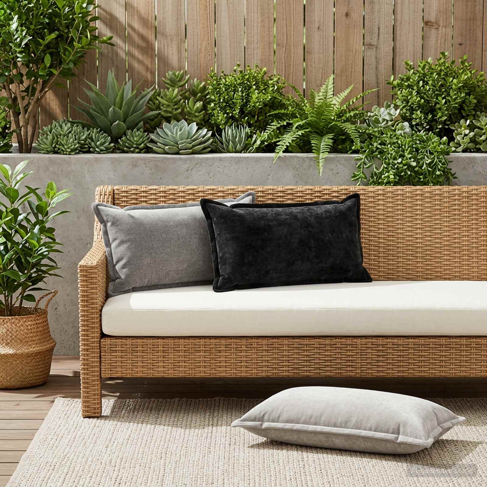 Κάλυμμα Μαξιλαριού 6 τμχ. HOUTEN Σκούρο Γκρι 40 x 80 cm