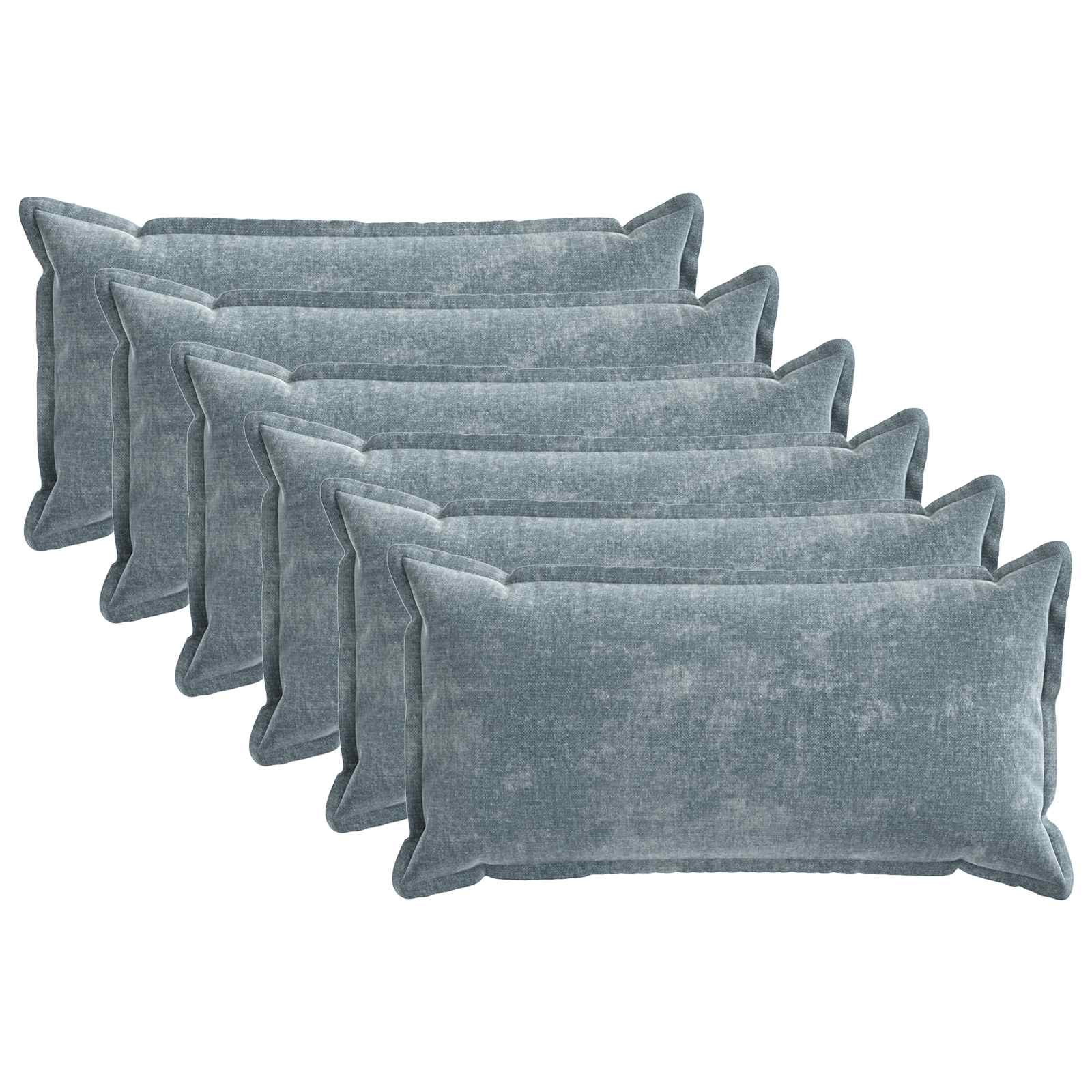 Κάλυμμα Μαξιλαριού 6 pcs HOUTEN Γαλάζιο 40 x 80 cm