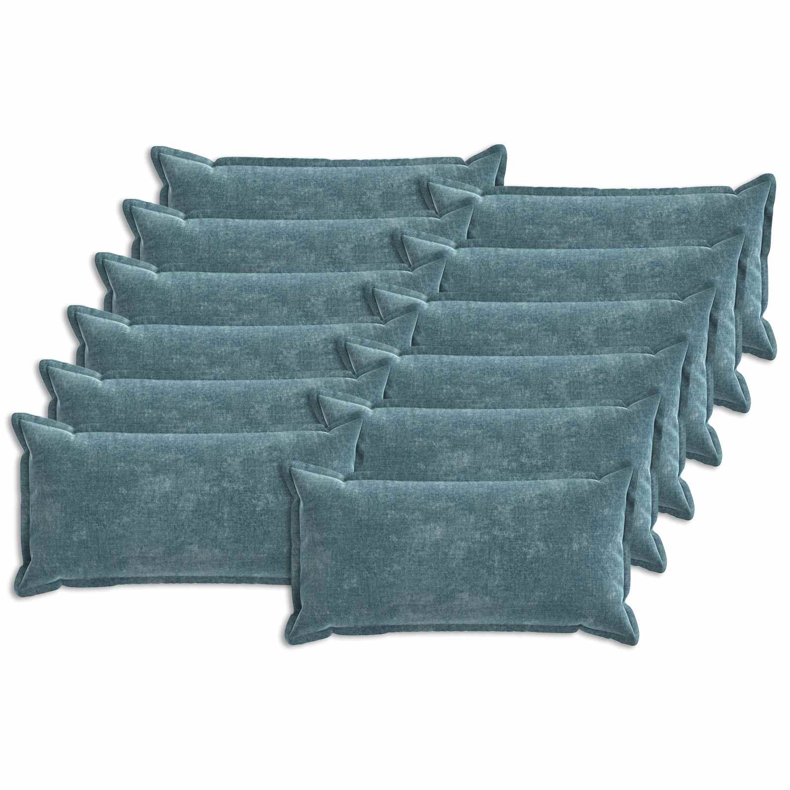 Κάλυμμα Μαξιλαριού 12 pcs HOUTEN Μπλε 40 x 80 cm