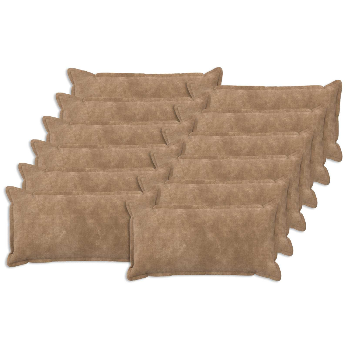 Κάλυμμα Μαξιλαριού 12 τμχ. HOUTEN Taupe 40 x 80 cm - Pakobazaar