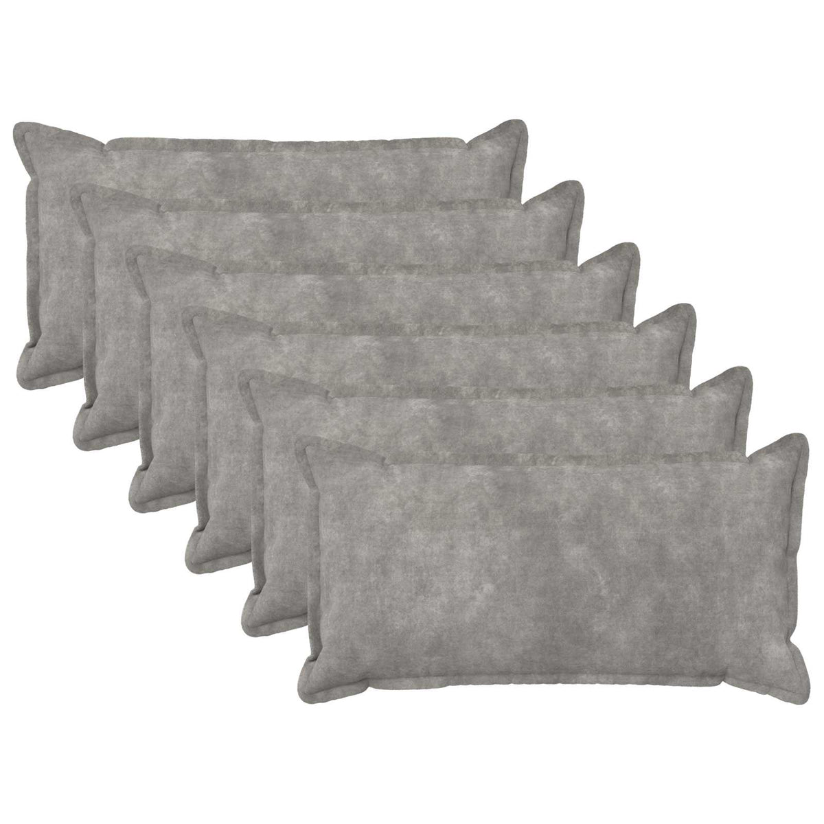 Κάλυμμα Μαξιλαριού 6 pcs HOUTEN Ανοιχτό γκρι 40 x 80 cm