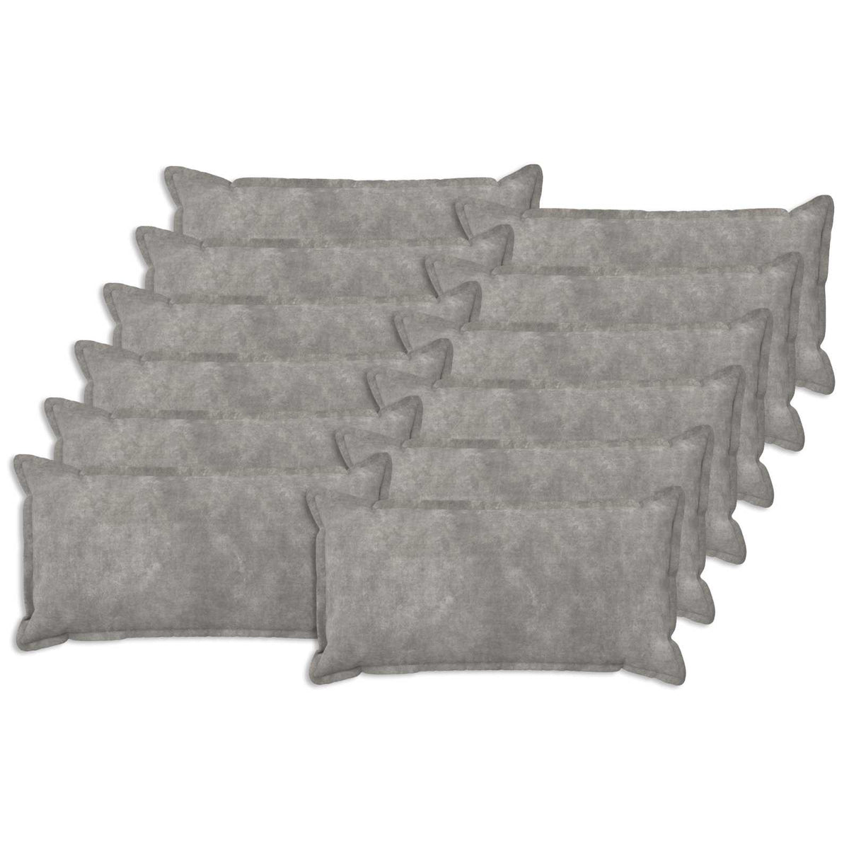 Κάλυμμα Μαξιλαριού 12 pcs HOUTEN Ανοιχτό γκρι 40 x 80 cm