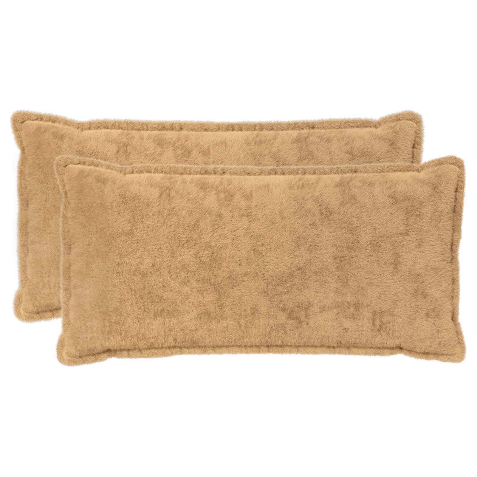 Κάλυμμα Μαξιλαριού 2 τμχ. HOUTEN Taupe 40 x 80 cm - Pakobazaar