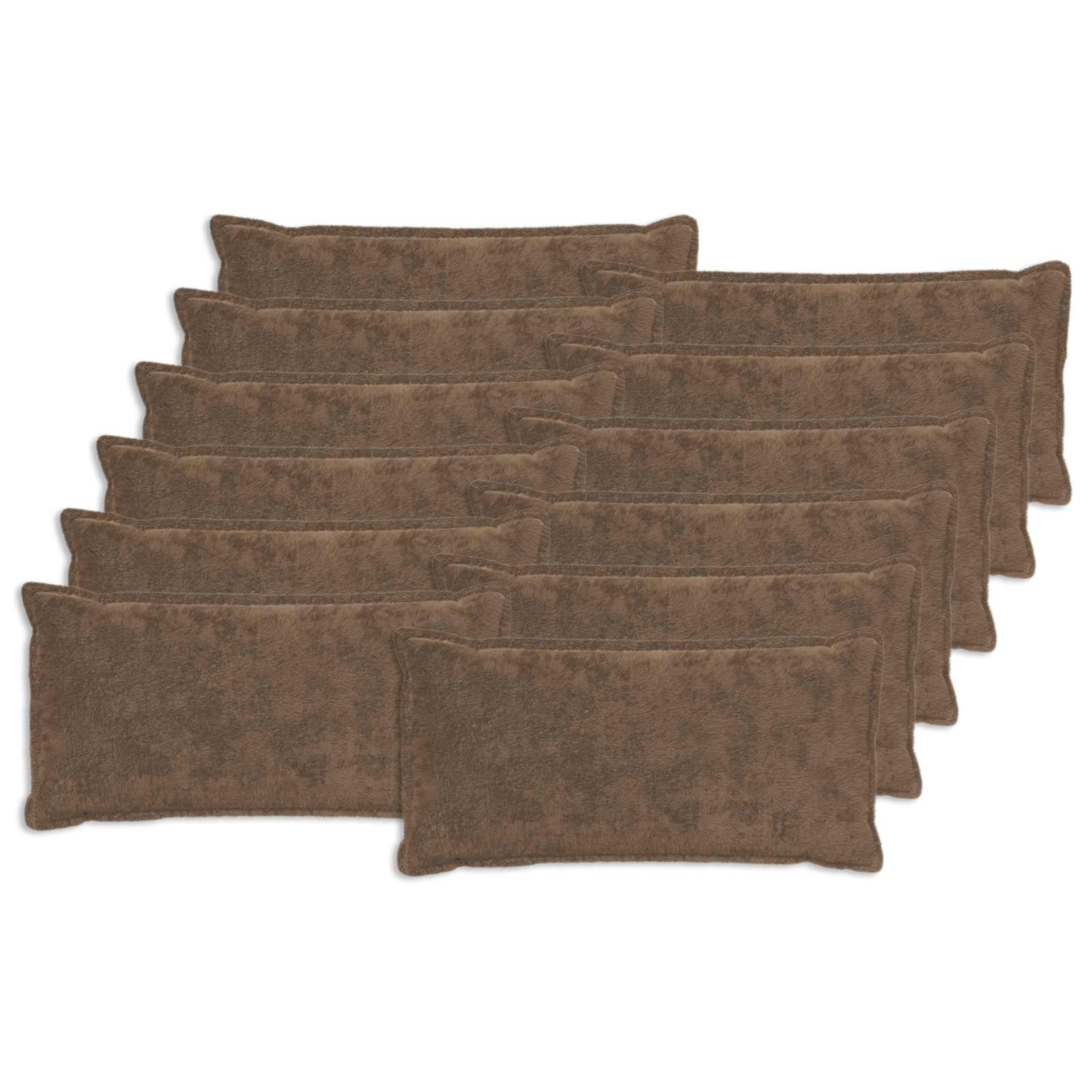 Κάλυμμα Μαξιλαριού 12 τμχ. HOUTEN Ανοιχτό καφέ 40 x 80 cm - Pakobazaar