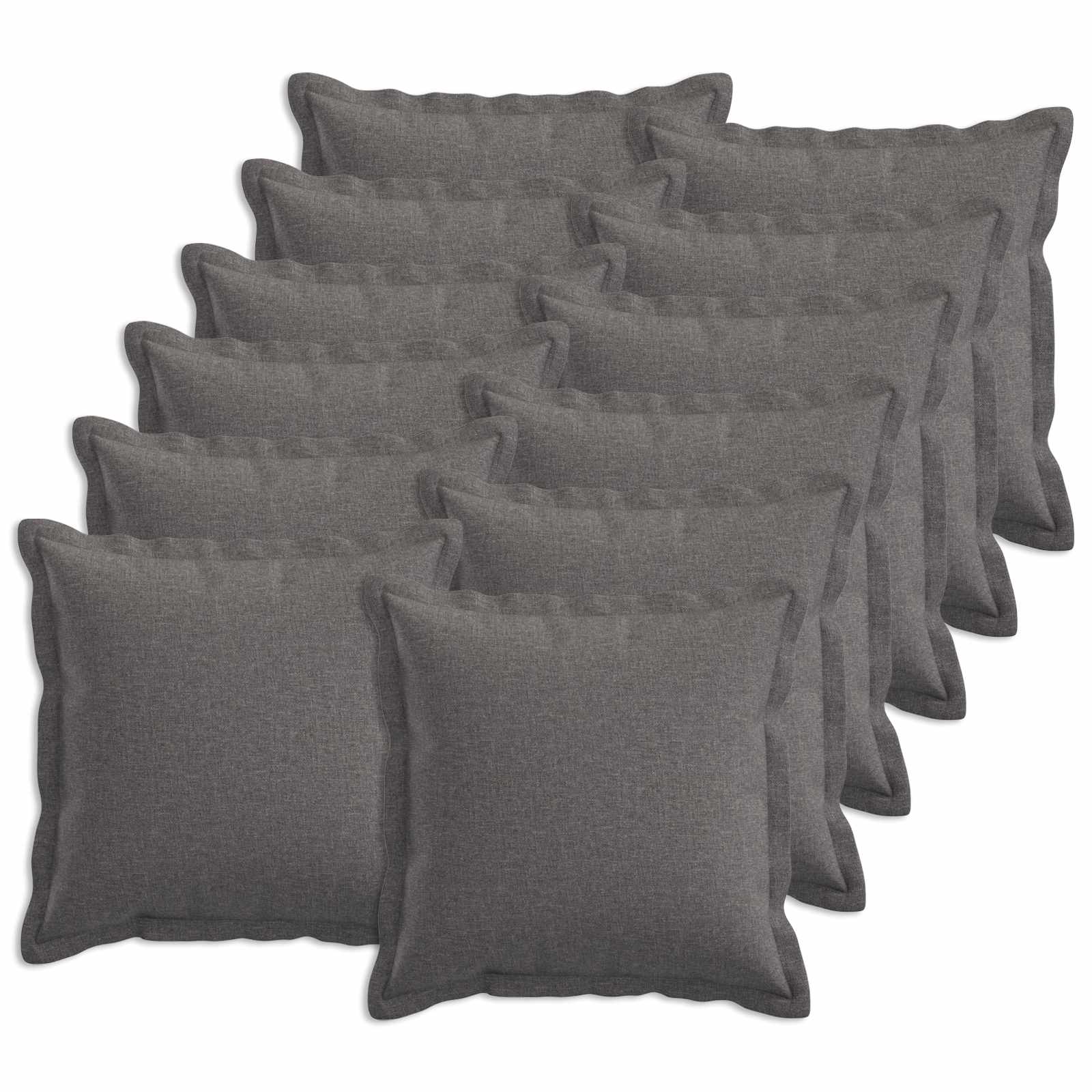 Κάλυμμα Μαξιλαριού 12 pcs HOUTEN Ανοιχτό γκρι 45 x 45 cm - Pakobazaar