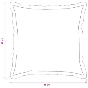Κάλυμμα Μαξιλαριού 12 pcs HOUTEN Μαύρο 45 x 45 cm Ψεύτικο Λινό
