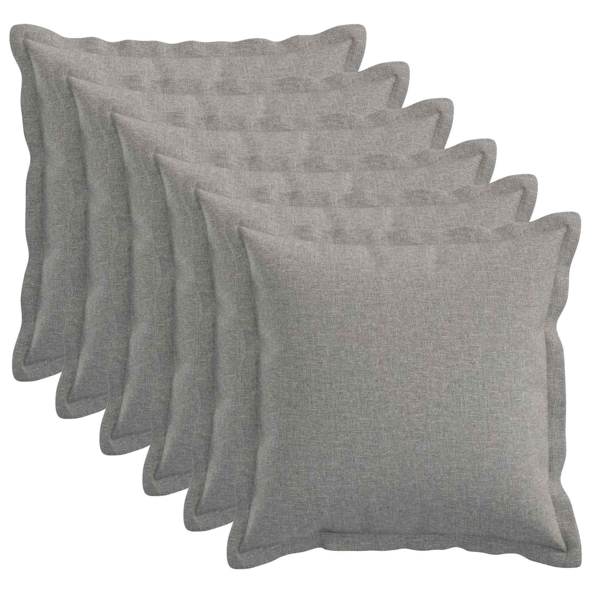 Κάλυμμα Μαξιλαριού 6 pcs HOUTEN Σκίουρος Γκρί 45 x 45 cm - Pakobazaar