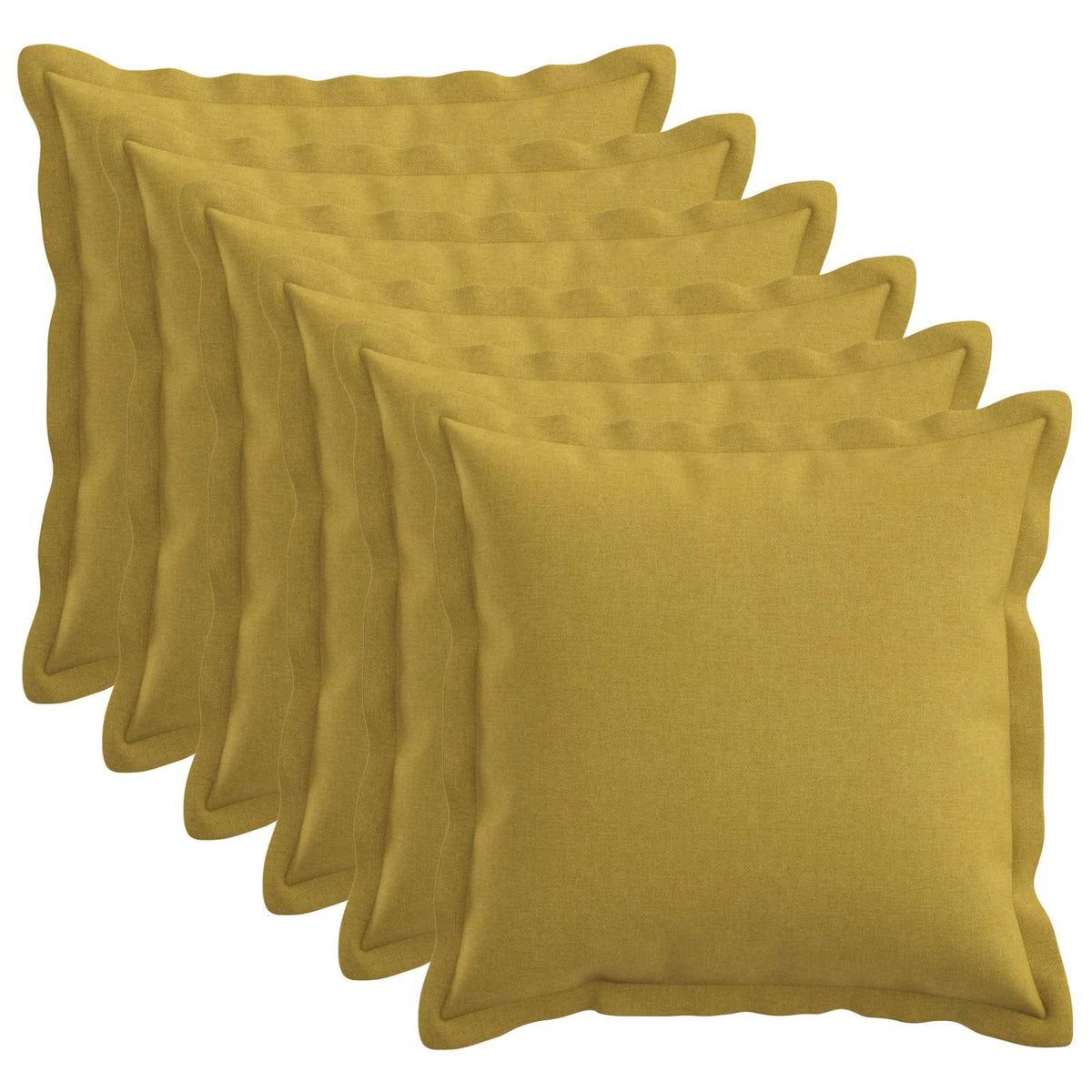 Κάλυμμα Μαξιλαριού 6 pcs HOUTEN Ανοιχτό Πράσινο 45 x 45 cm - Pakobazaar