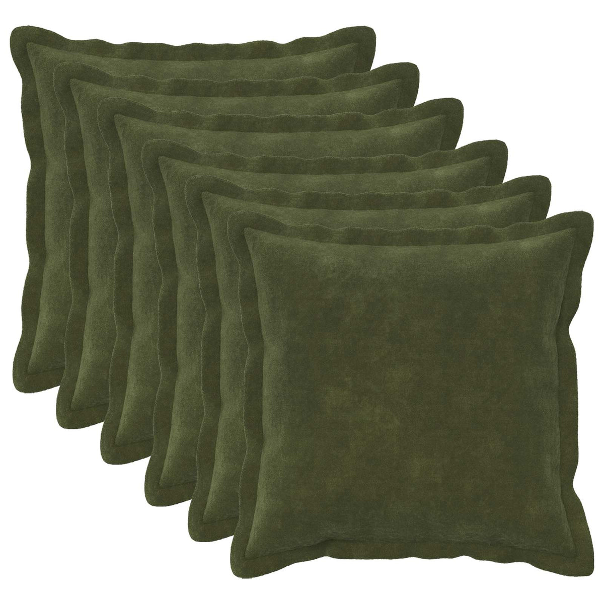 Κάλυμμα Μαξιλαριού 6 pcs HOUTEN Πράσινο 45 x 45 cm - Pakobazaar
