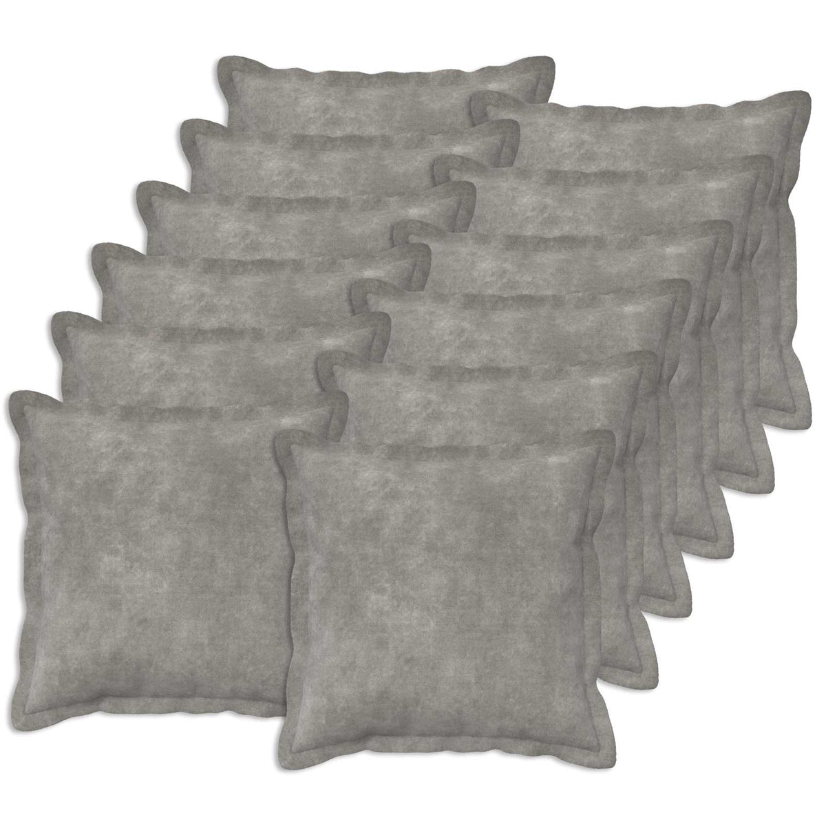 Κάλυμμα Μαξιλαριού 12 pcs HOUTEN Ανοιχτό γκρι 45 x 45 cm - Pakobazaar