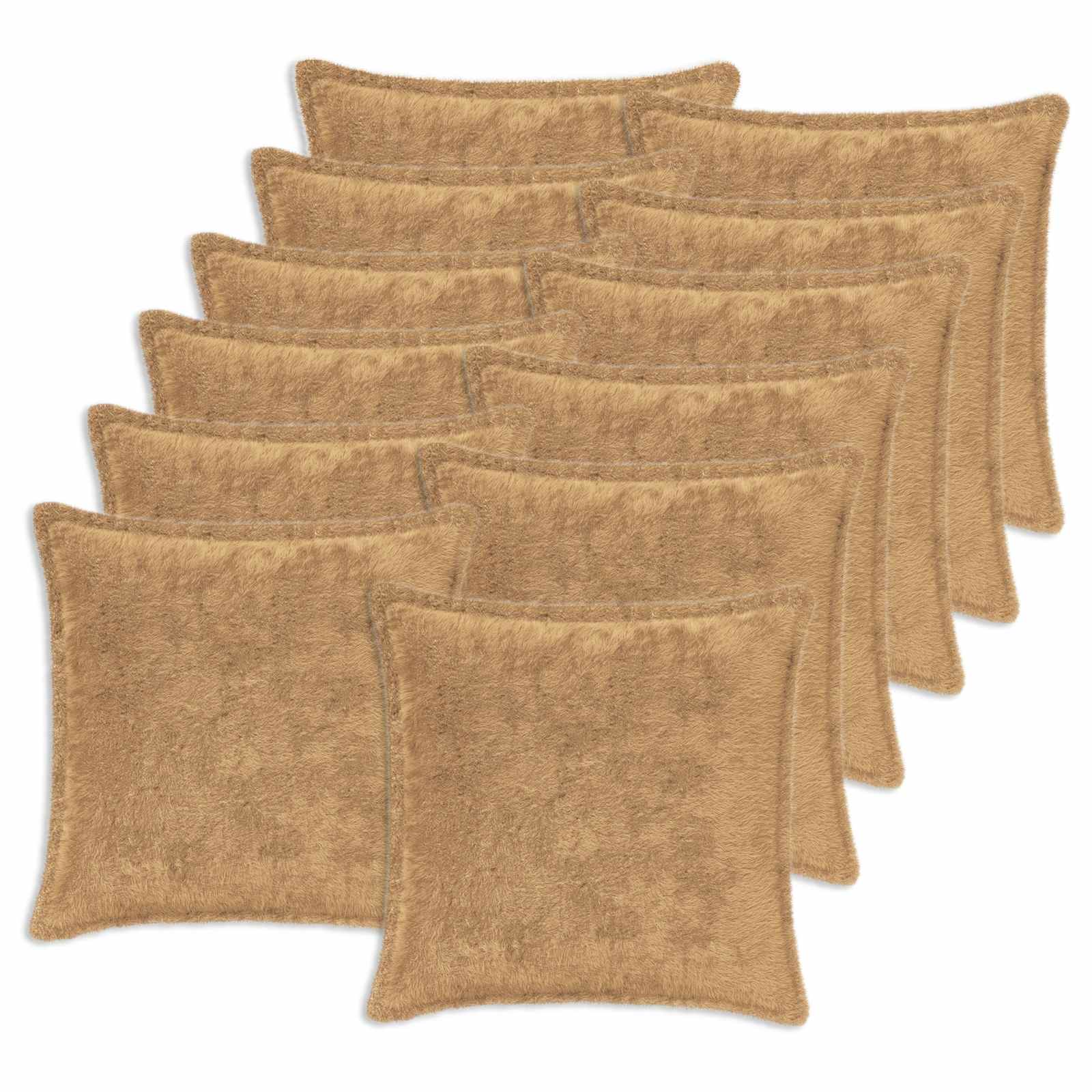 Κάλυμμα Μαξιλαριού 12 τμχ. HOUTEN Taupe 45 x 45 cm