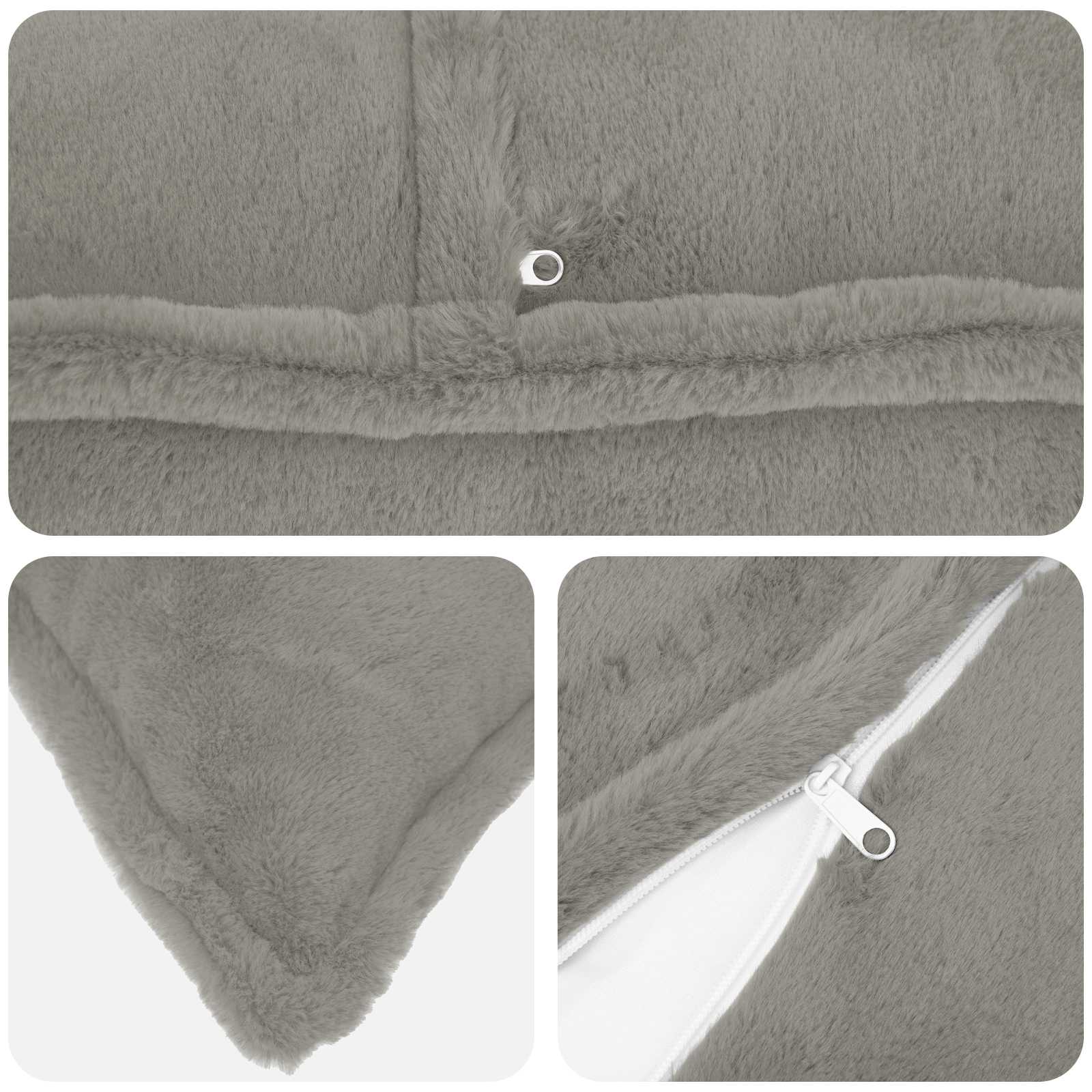 Κάλυμμα Μαξιλαριού 12 τμχ. HOUTEN Ανοιχτό γκρι 45 x 45 cm