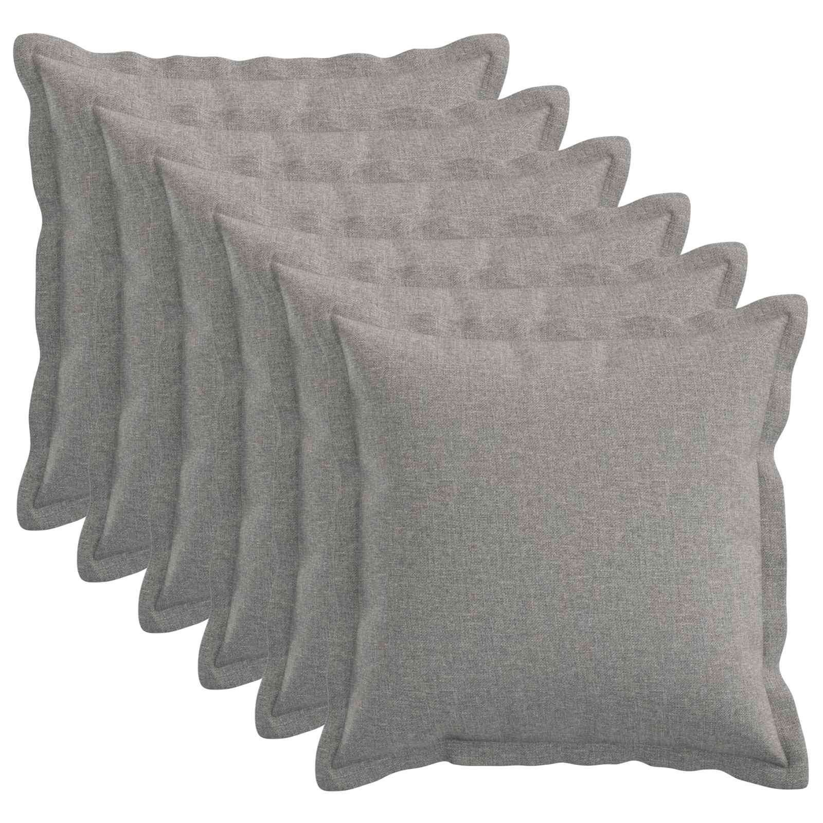 Κάλυμμα Μαξιλαριού 6 pcs HOUTEN Σκίουρος Γκρί 50 x 50 cm - Pakobazaar