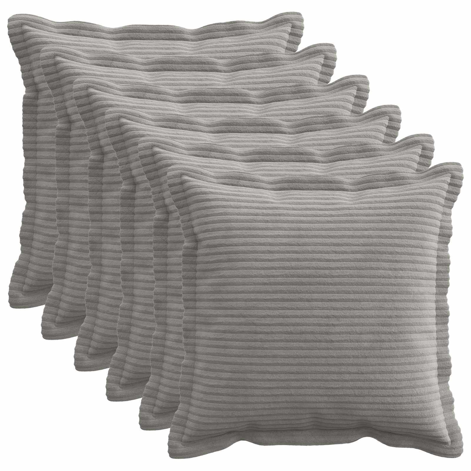 Κάλυμμα Μαξιλαριού 6 τμχ. HOUTEN Ανοιχτό γκρι 50 x 50 cm