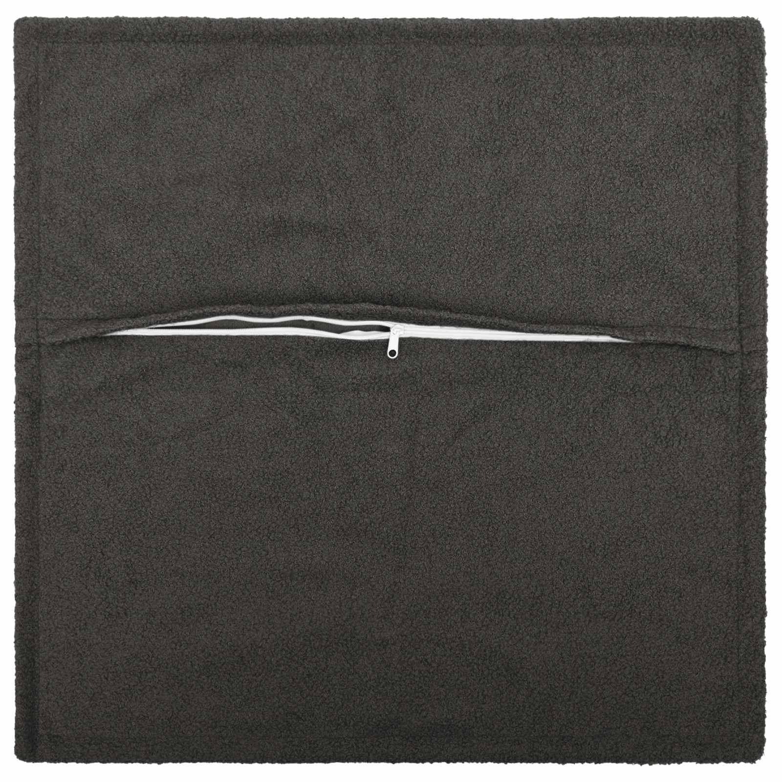 Κάλυμμα Μαξιλαριού 6 pcs HOUTEN Σκούρο Γκρι 50 x 50 cm Μπουκλέ