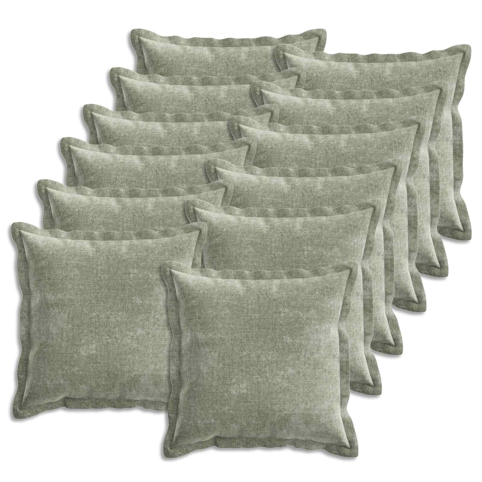 Κάλυμμα Μαξιλαριού 12 pcs HOUTEN Πράσινο 50 x 50 cm