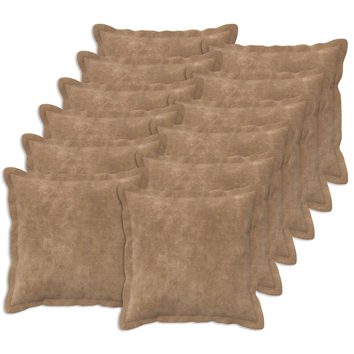 Κάλυμμα Μαξιλαριού 12 pcs HOUTEN Taupe 50 x 50 cm