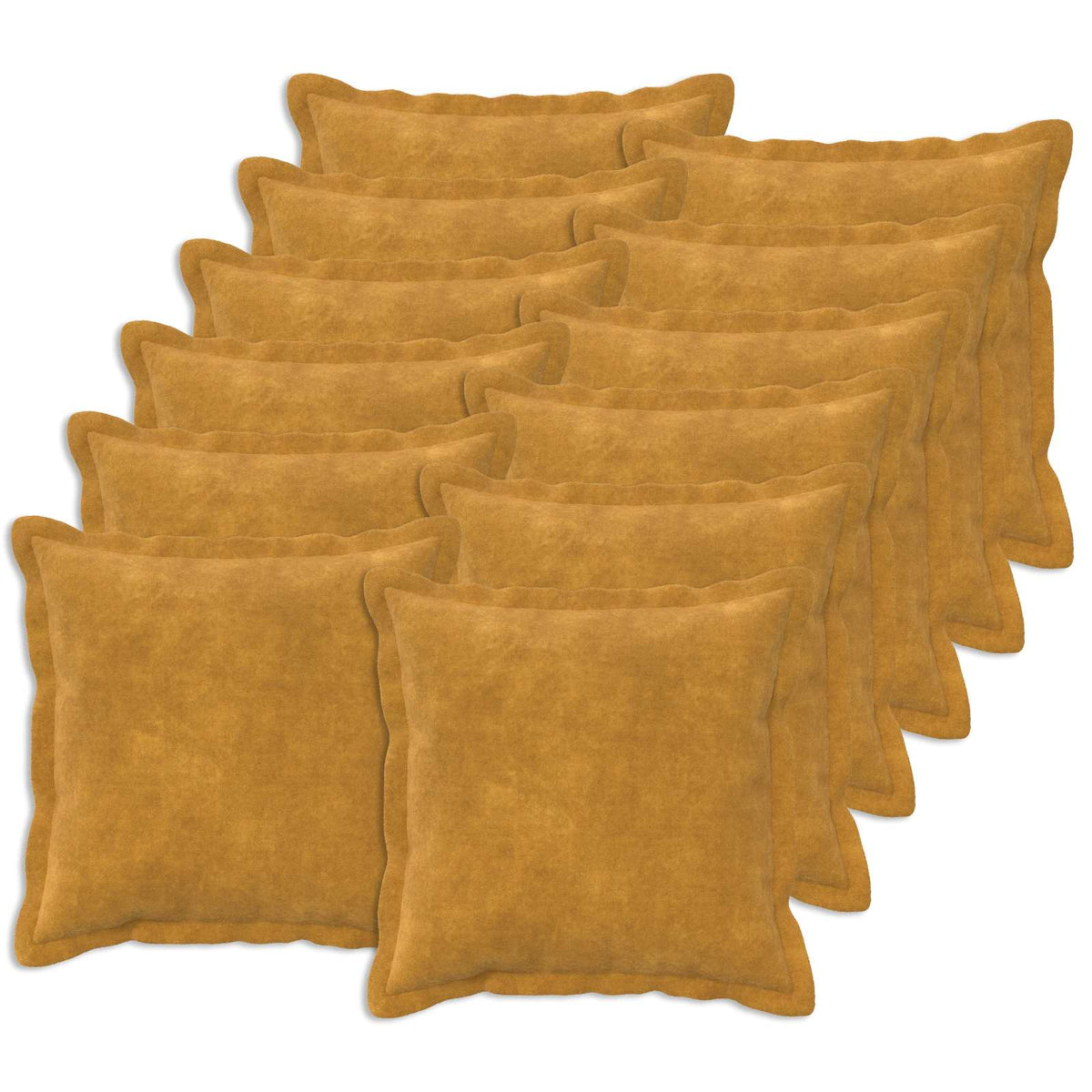 Κάλυμμα Μαξιλαριού 12 pcs HOUTEN Κίτρινο 50 x 50 cm - Pakobazaar