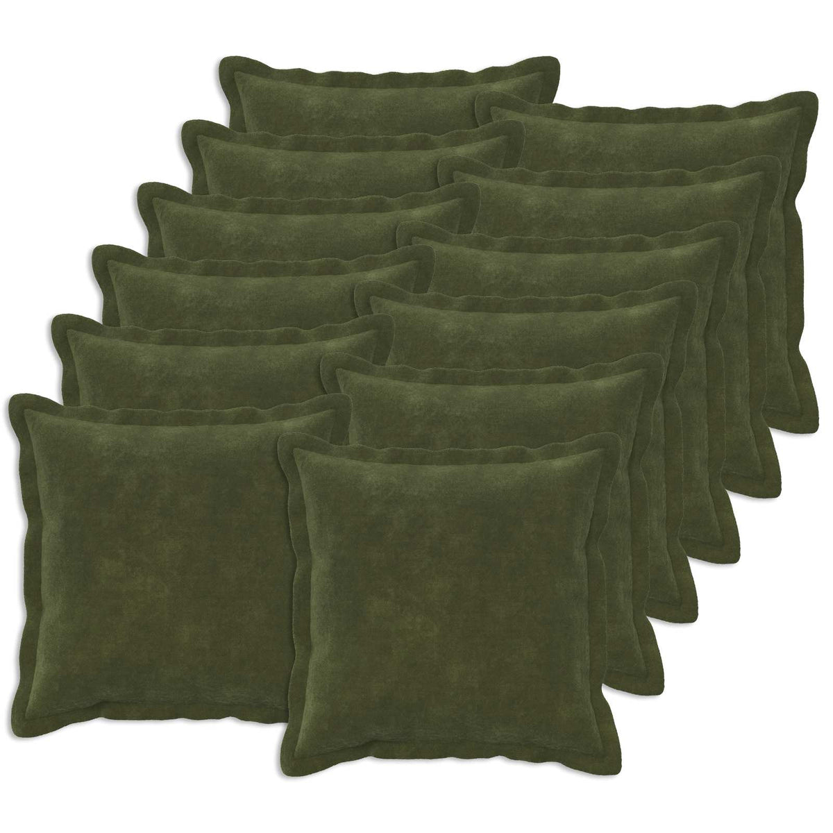 Κάλυμμα Μαξιλαριού 12 pcs HOUTEN Πράσινο 50 x 50 cm