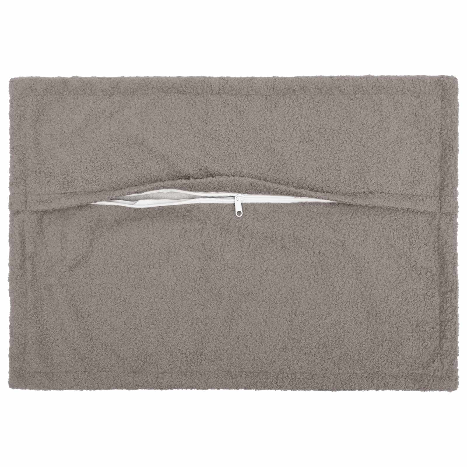 Κάλυμμα Μαξιλαριού 2 pcs HOUTEN Ανοιχτό γκρι 50 x 70 cm Μπουκλέ