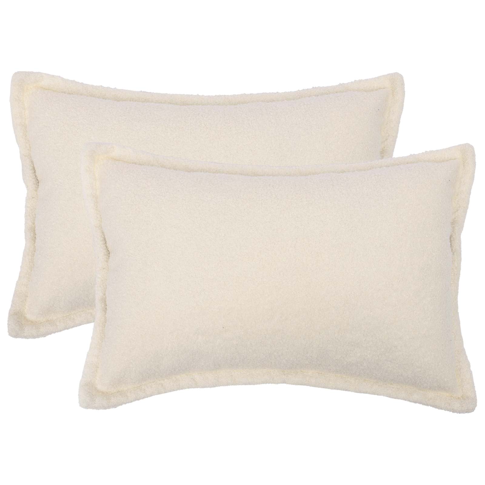 Κάλυμμα Μαξιλαριού 2 pcs HOUTEN Κρεμ 50 x 70 cm Μπουκλέ