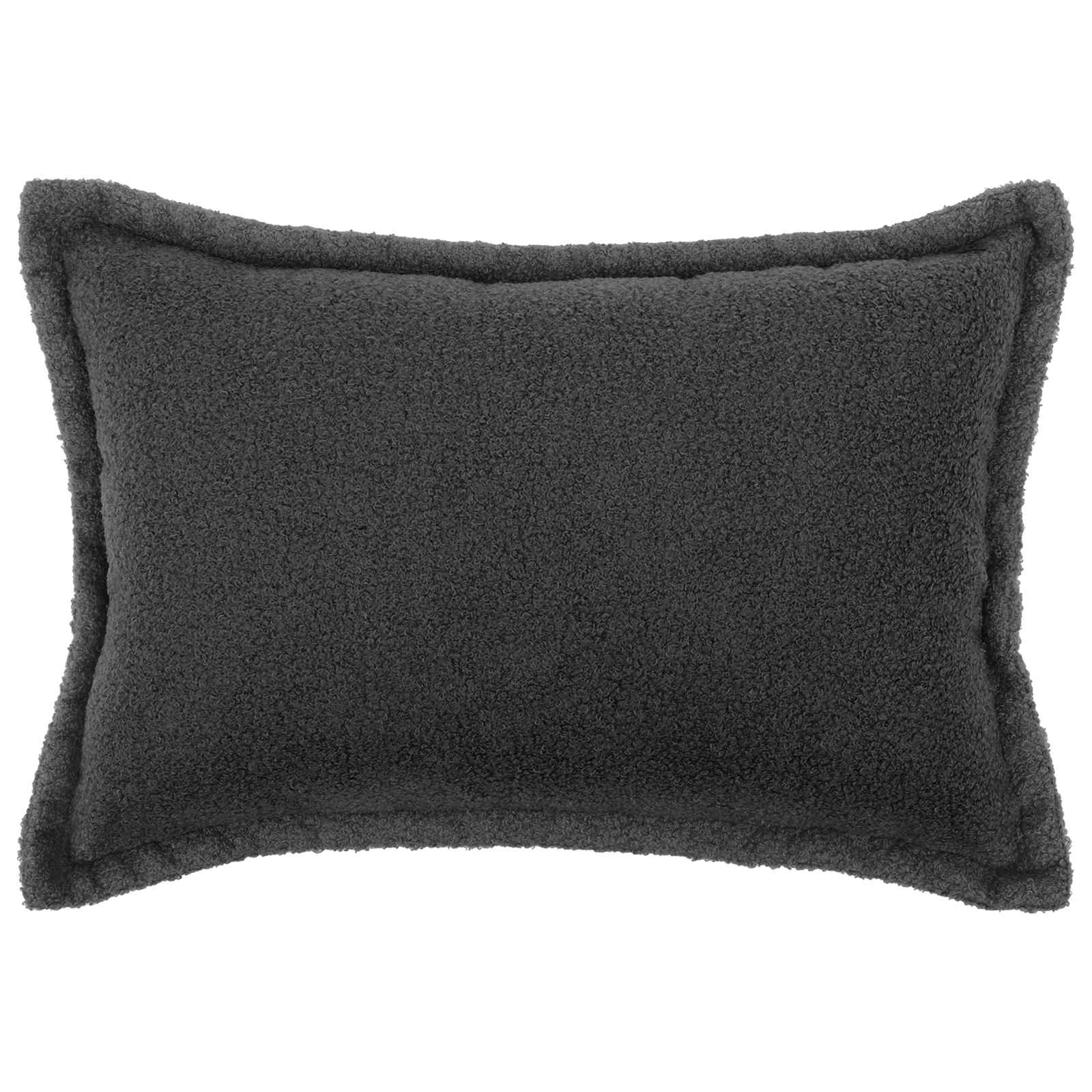 Κάλυμμα Μαξιλαριού 6 pcs HOUTEN Σκούρο Γκρι 50 x 70 cm Μπουκλέ - Pakobazaar