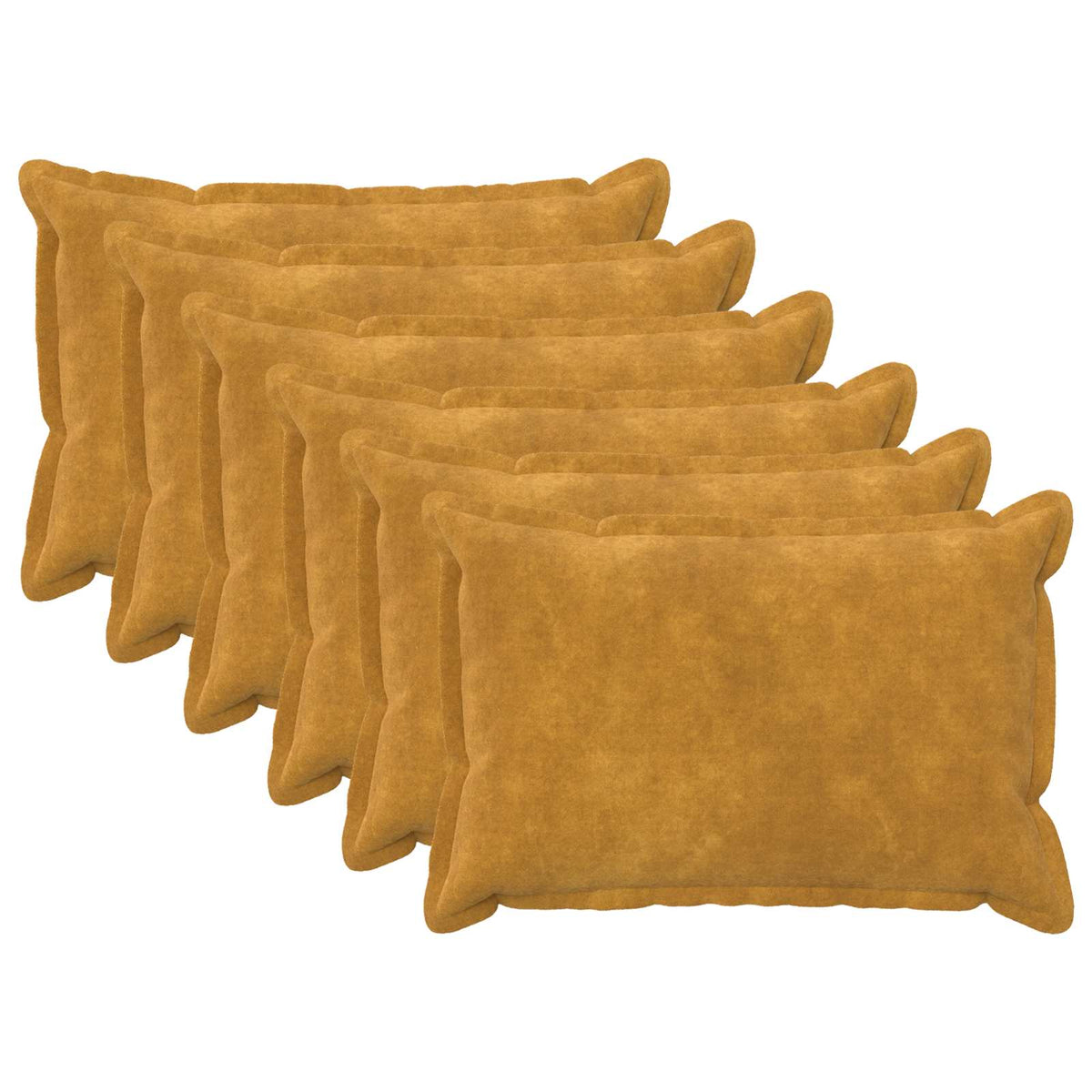 Κάλυμμα Μαξιλαριού 6 pcs HOUTEN Κίτρινο 50 x 70 cm - Pakobazaar