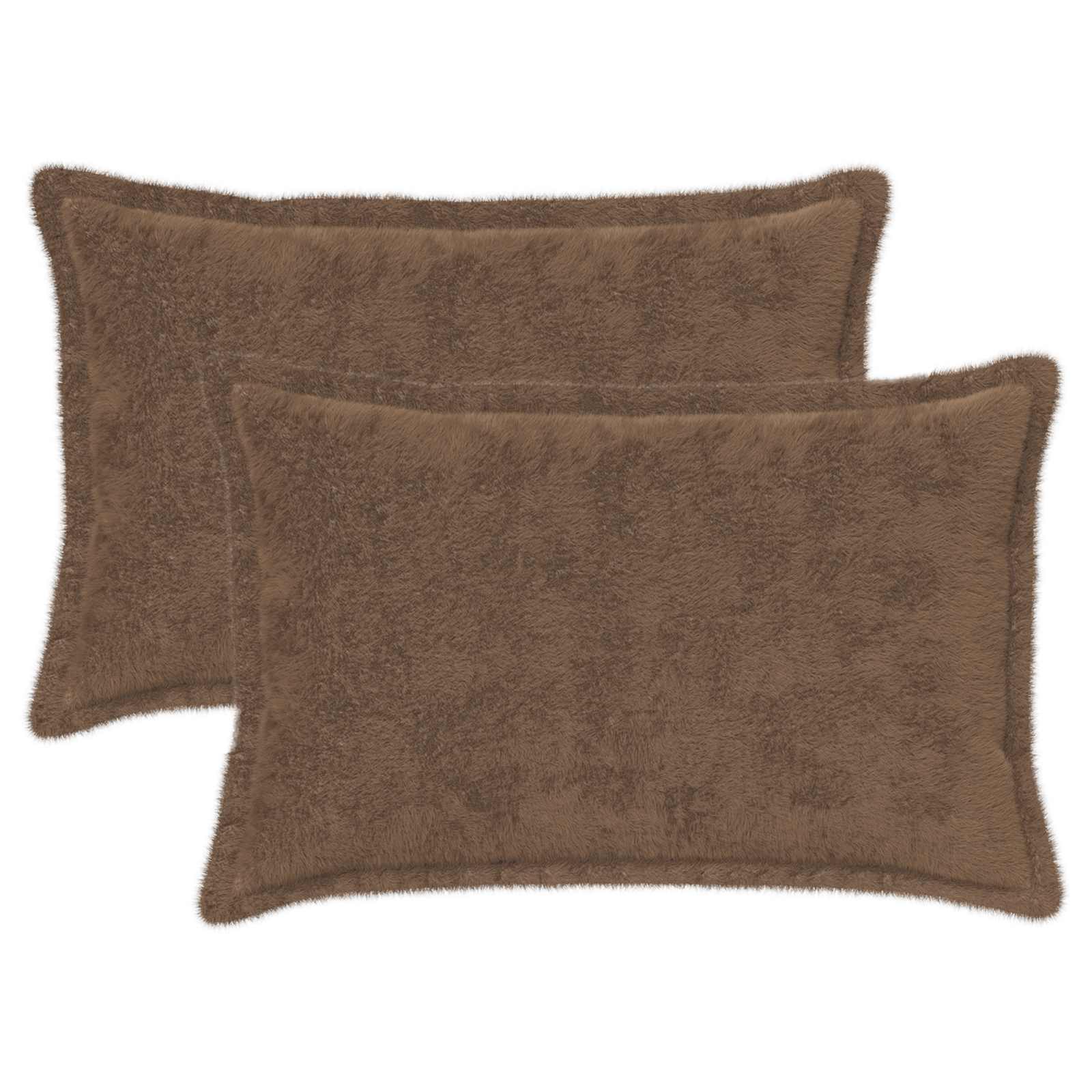 Κάλυμμα Μαξιλαριού 2 τμχ. HOUTEN Ανοιχτό καφέ 50 x 70 cm - Pakobazaar